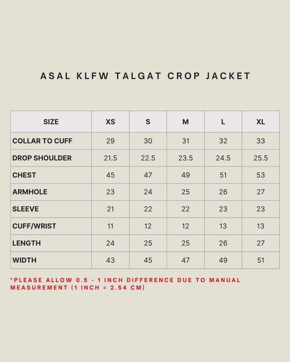 ASAL KLFW TALGAT CROP JACKET IN ARGAN OIL