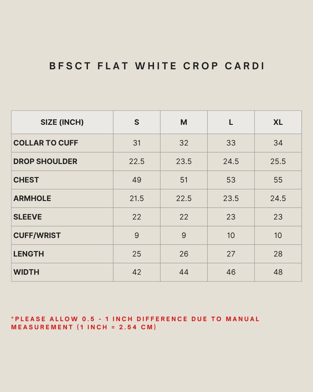 BFSCT FLAT WHITE CROP CARDI IN FIG