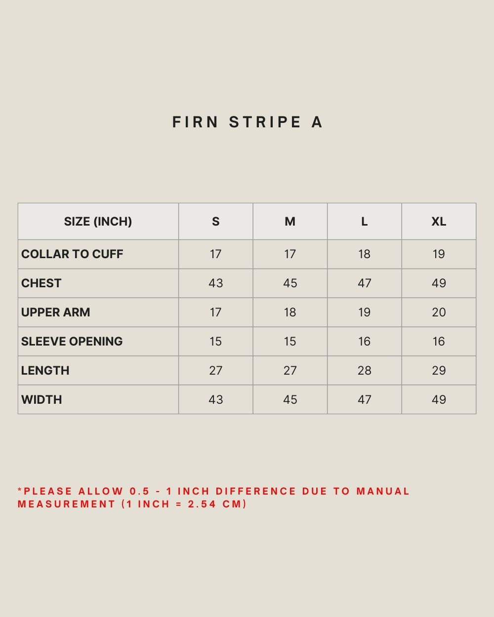 ASAL FIRN STRIPE A IN A03