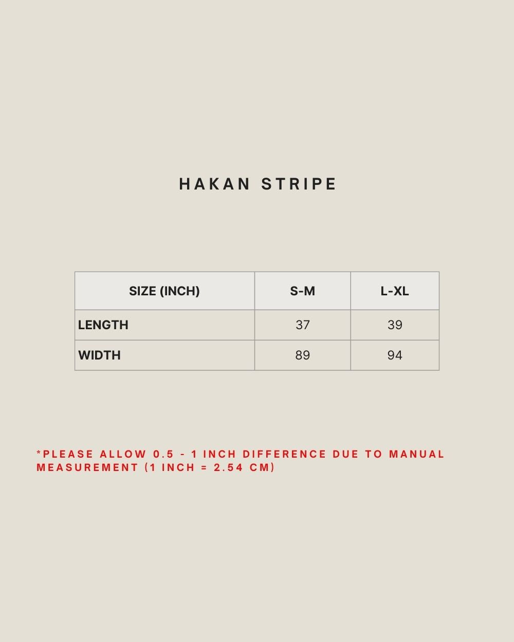 HAKAN STRIPE ADULT (SAMPING) IN GRAPHITE