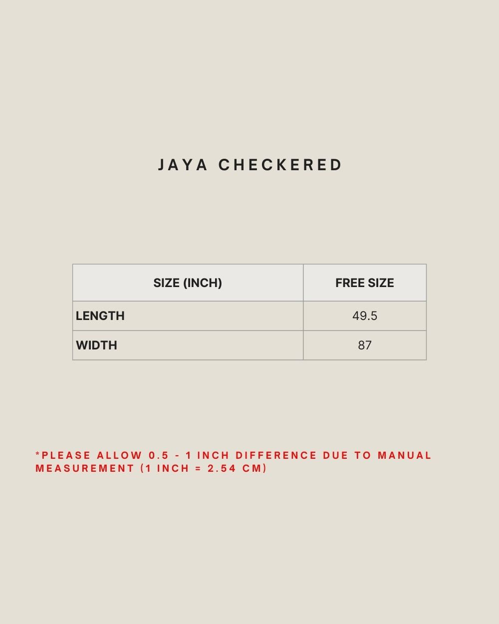 JAYA CHECKERED (KAIN PELIKAT) IN AMBERLIGHT