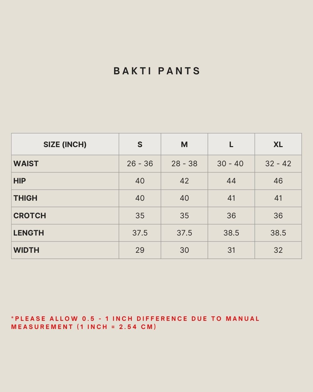 BAKTI PANTS IN PRISTINE