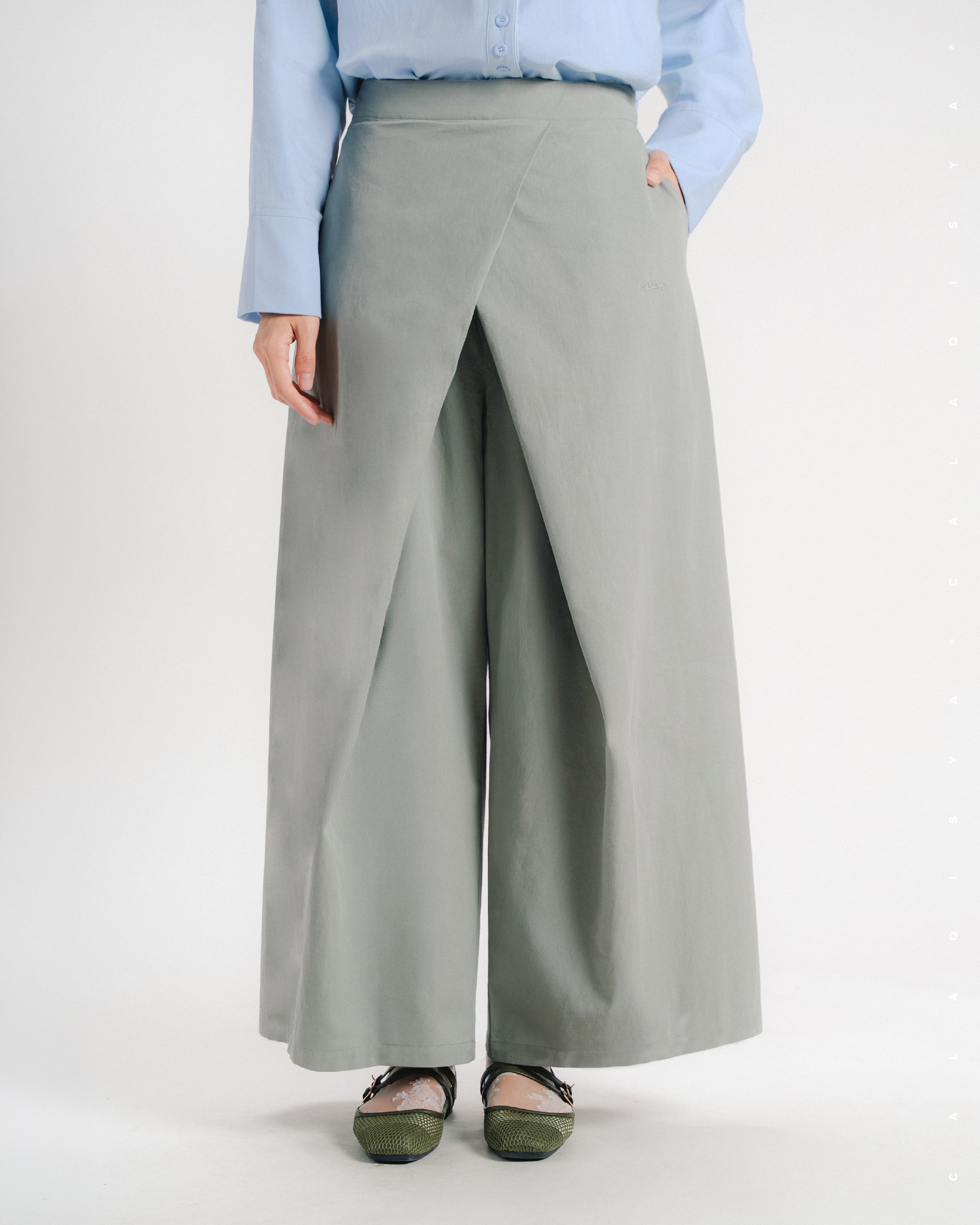 TORTA PANTS (100% COTTON) IN AGATE GREY