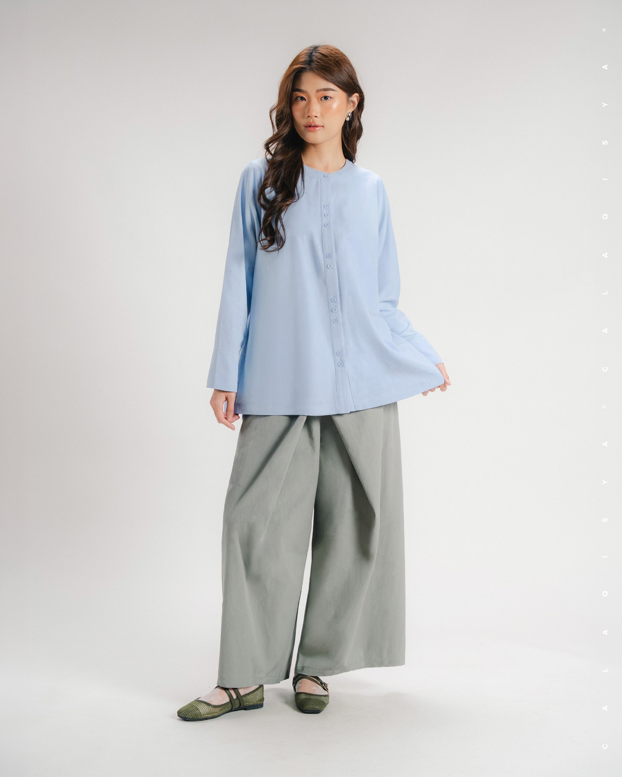 TORTA PANTS (100% COTTON) IN AGATE GREY