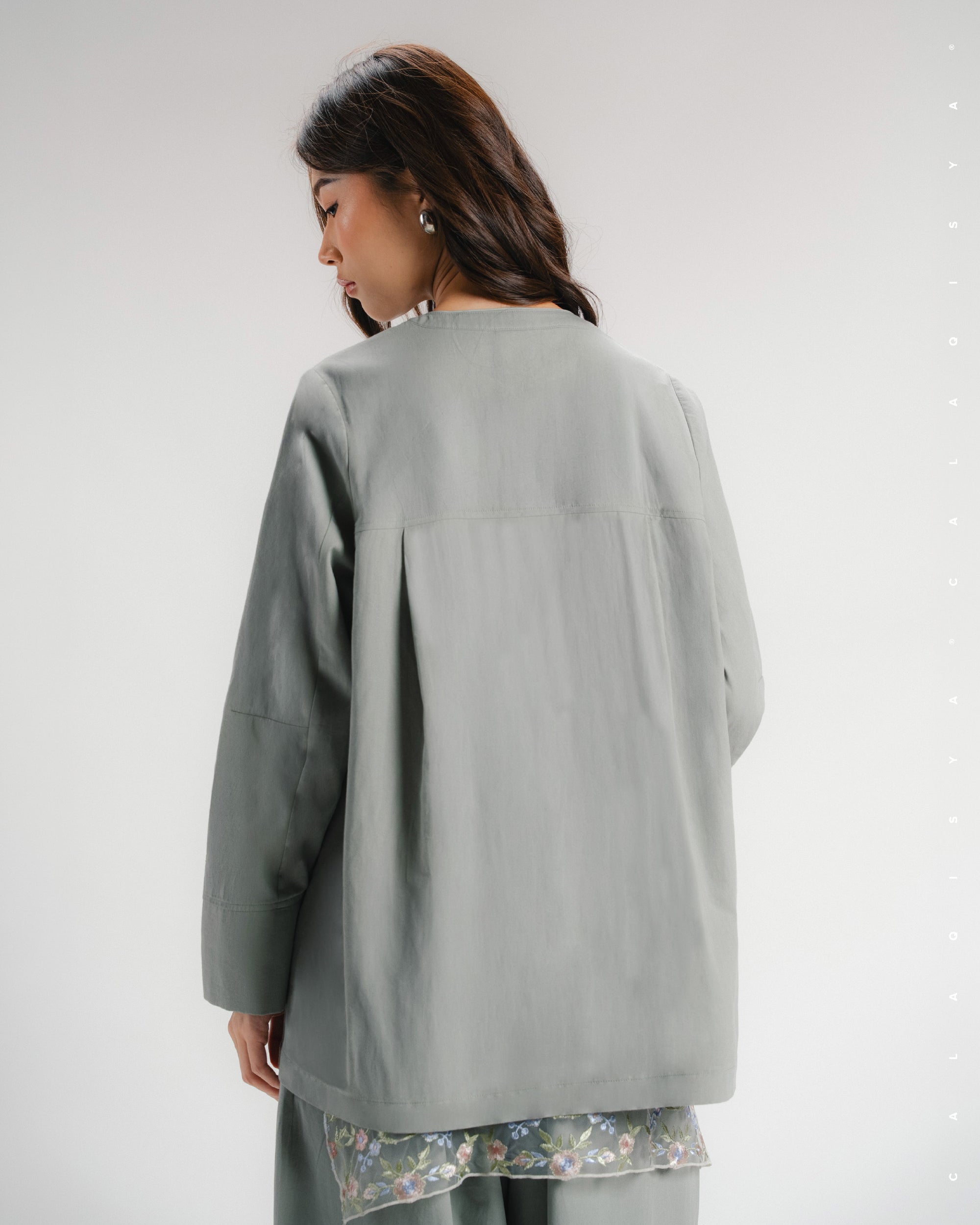 TORTA SHIRT (100% COTTON) IN AGATE GREY