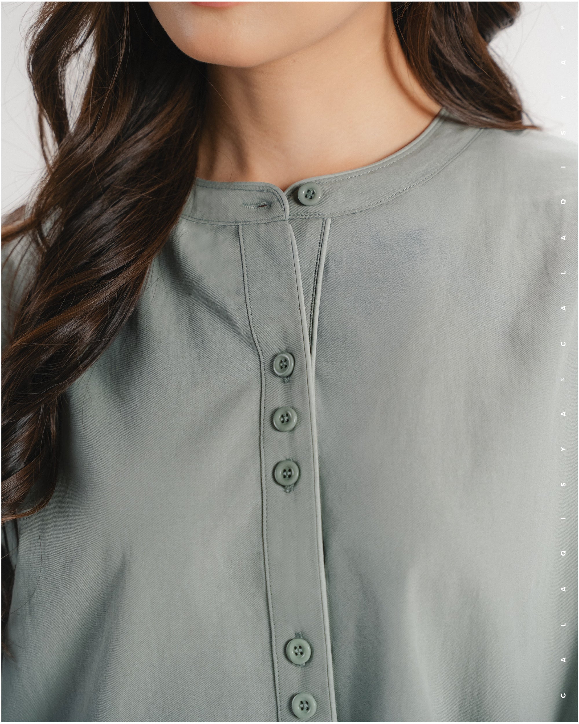 TORTA SHIRT (100% COTTON) IN AGATE GREY