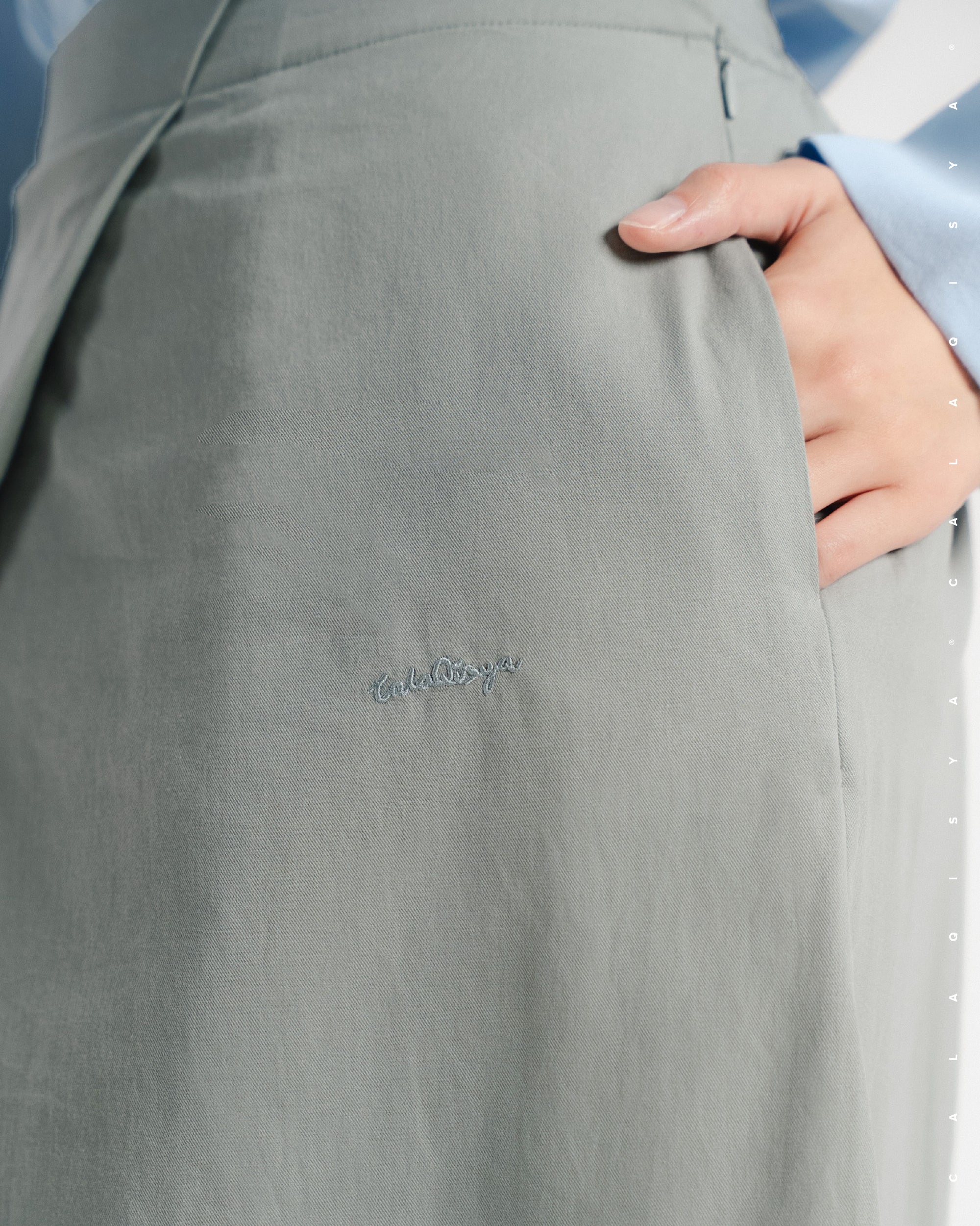 TORTA PANTS (100% COTTON) IN AGATE GREY