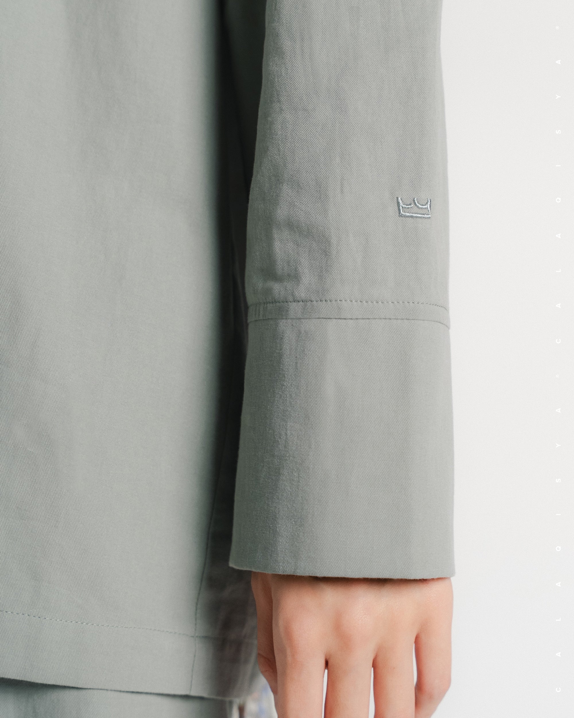 TORTA SHIRT (100% COTTON) IN AGATE GREY