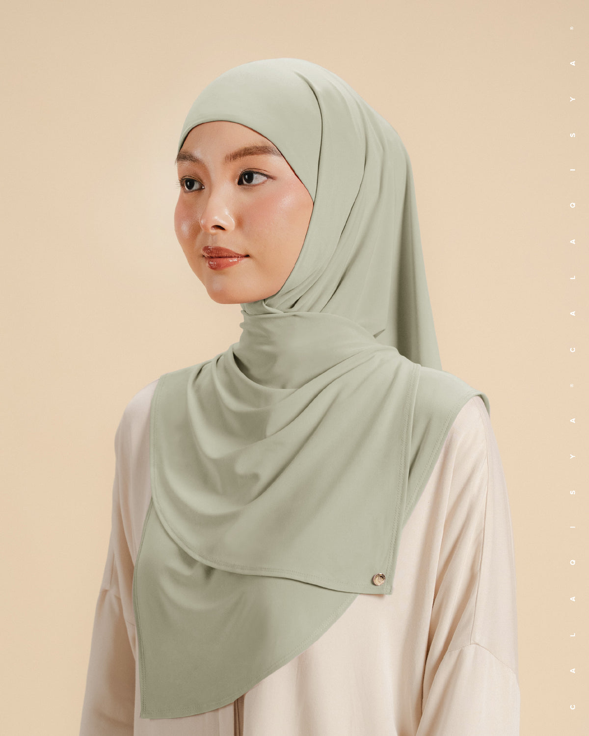 IRONLESS: NURA TIE BACK UNDERCHIN IN ALFAFA (ODOURLESS)