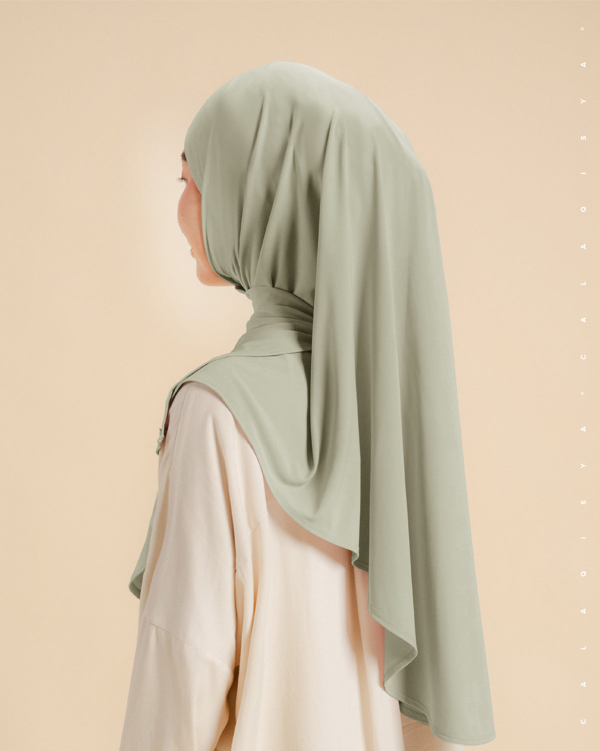 IRONLESS: NURA TIE BACK UNDERCHIN IN ALFAFA (ODOURLESS)