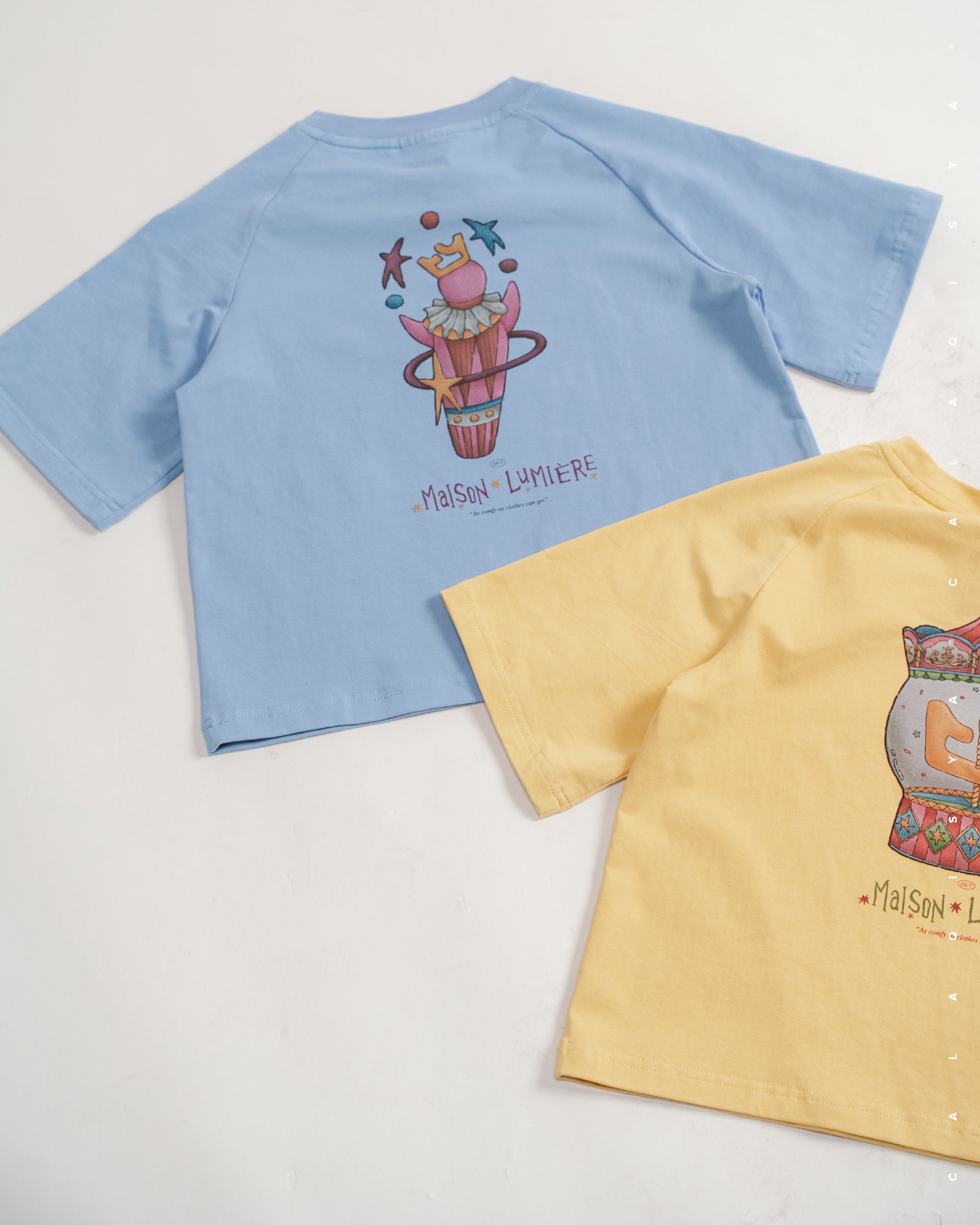 MAISON LUMIERE CLOUD SHIRT KIDS (PRINTED) IN SUNDRESS
