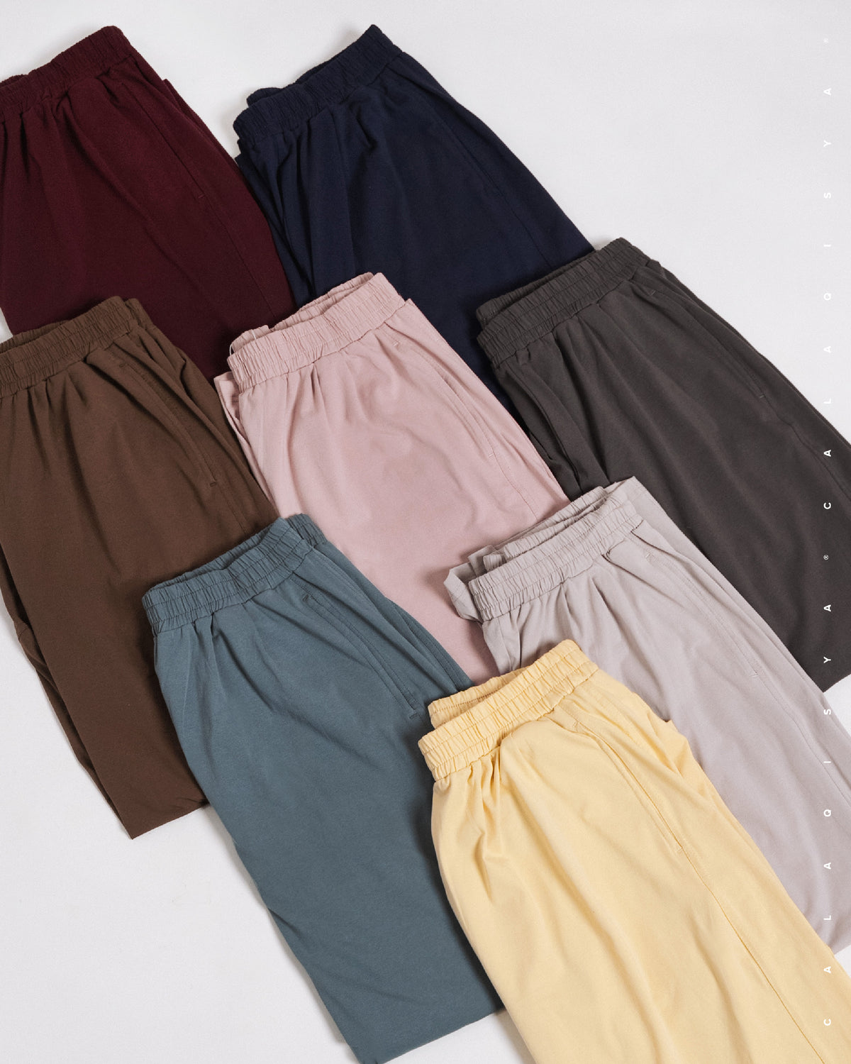 LIGHT COCOON PANTS IN VIOLET ICE