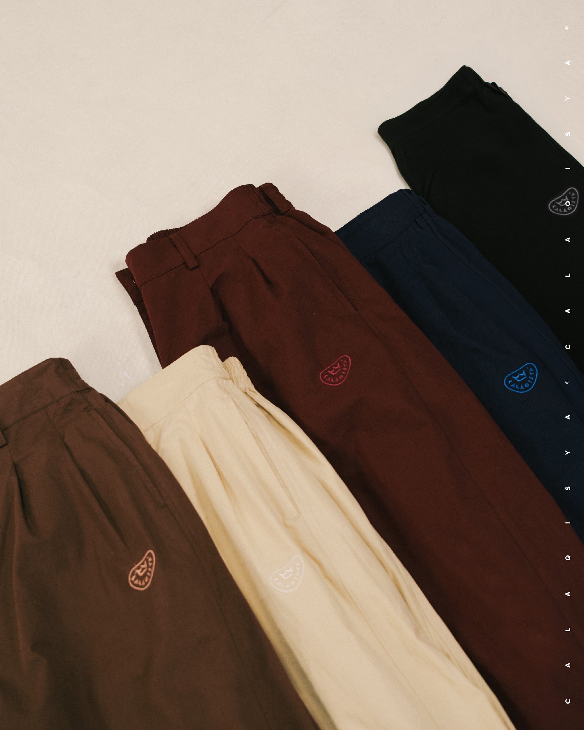 COCOON PANTS (100% COTTON) IN CHOCOLATE LAB