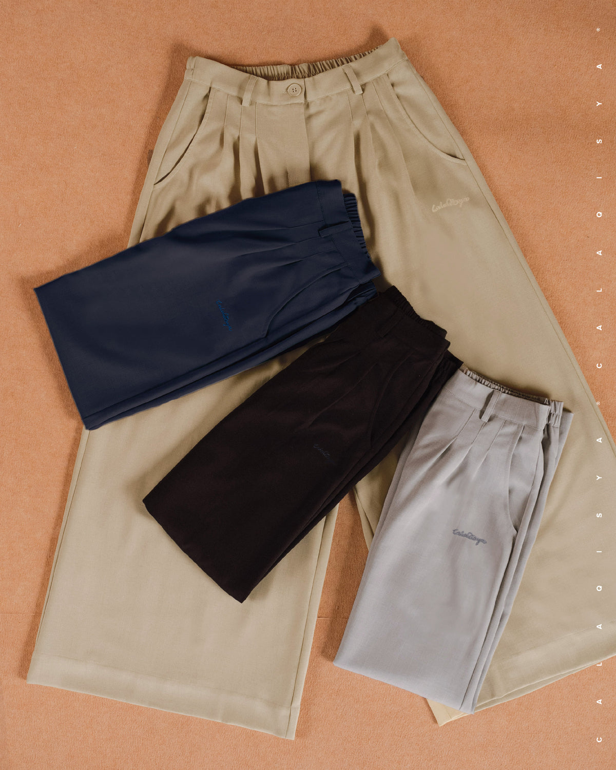 SENA FLARE PANTS IN BARITONE BLUE