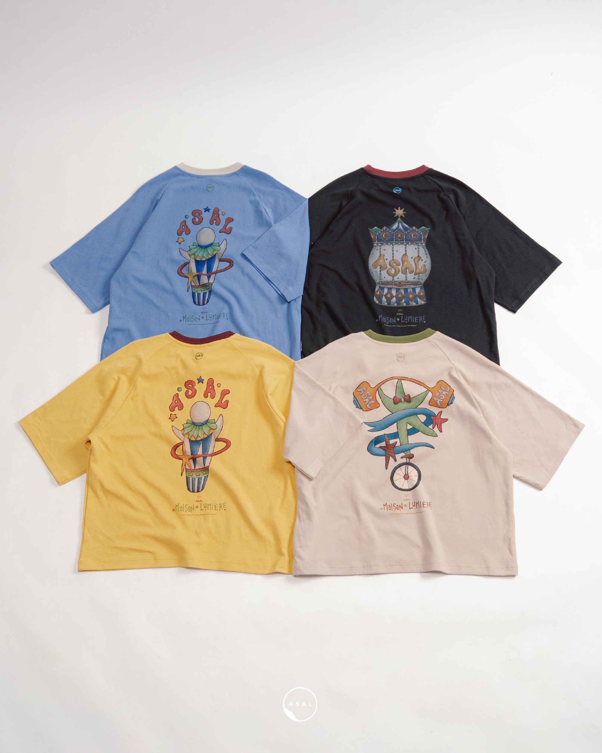 MAISON LUMIERE ASAL FETE T-SHIRT IN TAPIOCA