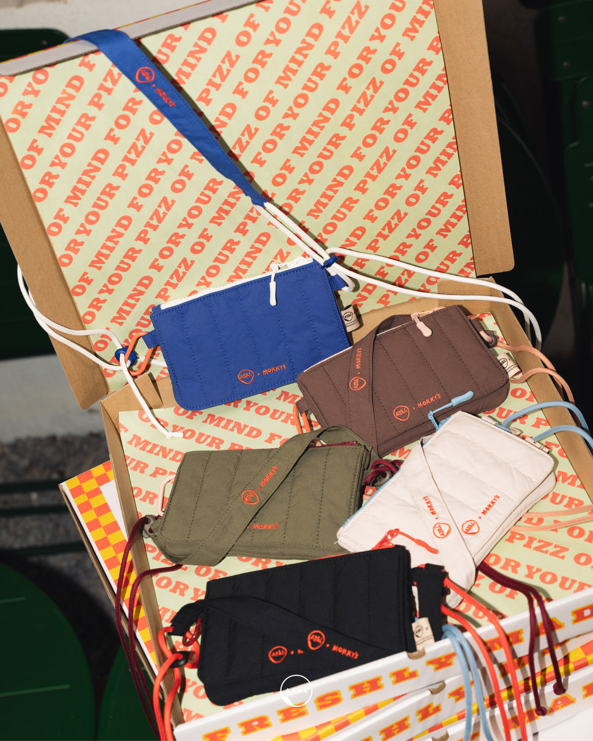 ASAL X MOKKY'S CHEEZY MINI STRAP BAG IN BROWN STONE