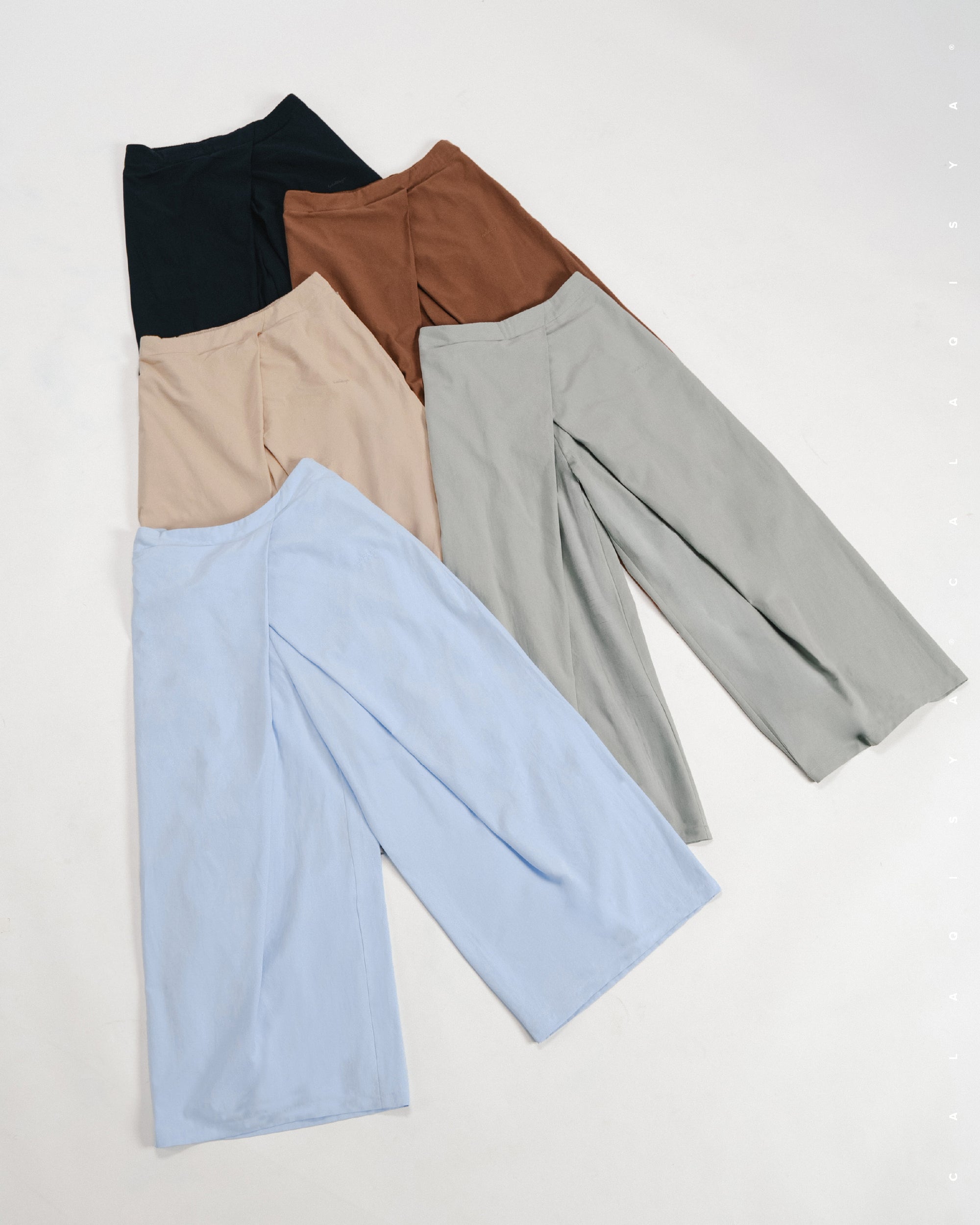 TORTA PANTS (100% COTTON) (FULLY LINED) IN ANCIENT WATER