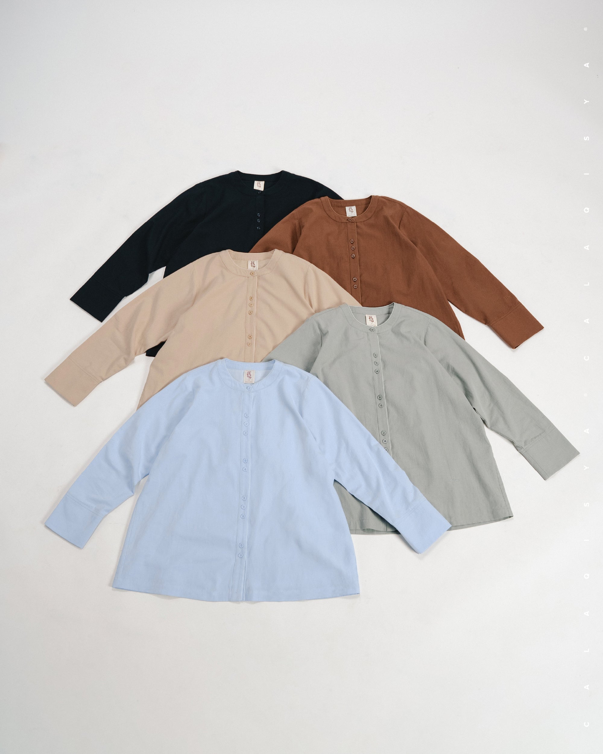TORTA SHIRT (100% COTTON) IN AGATE GREY