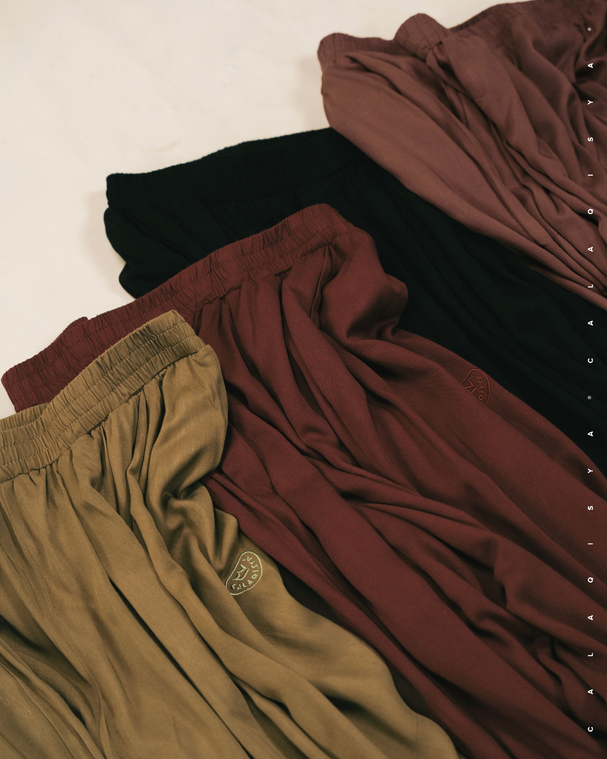 WAV PANTS (100% VISCOSE) IN MINK