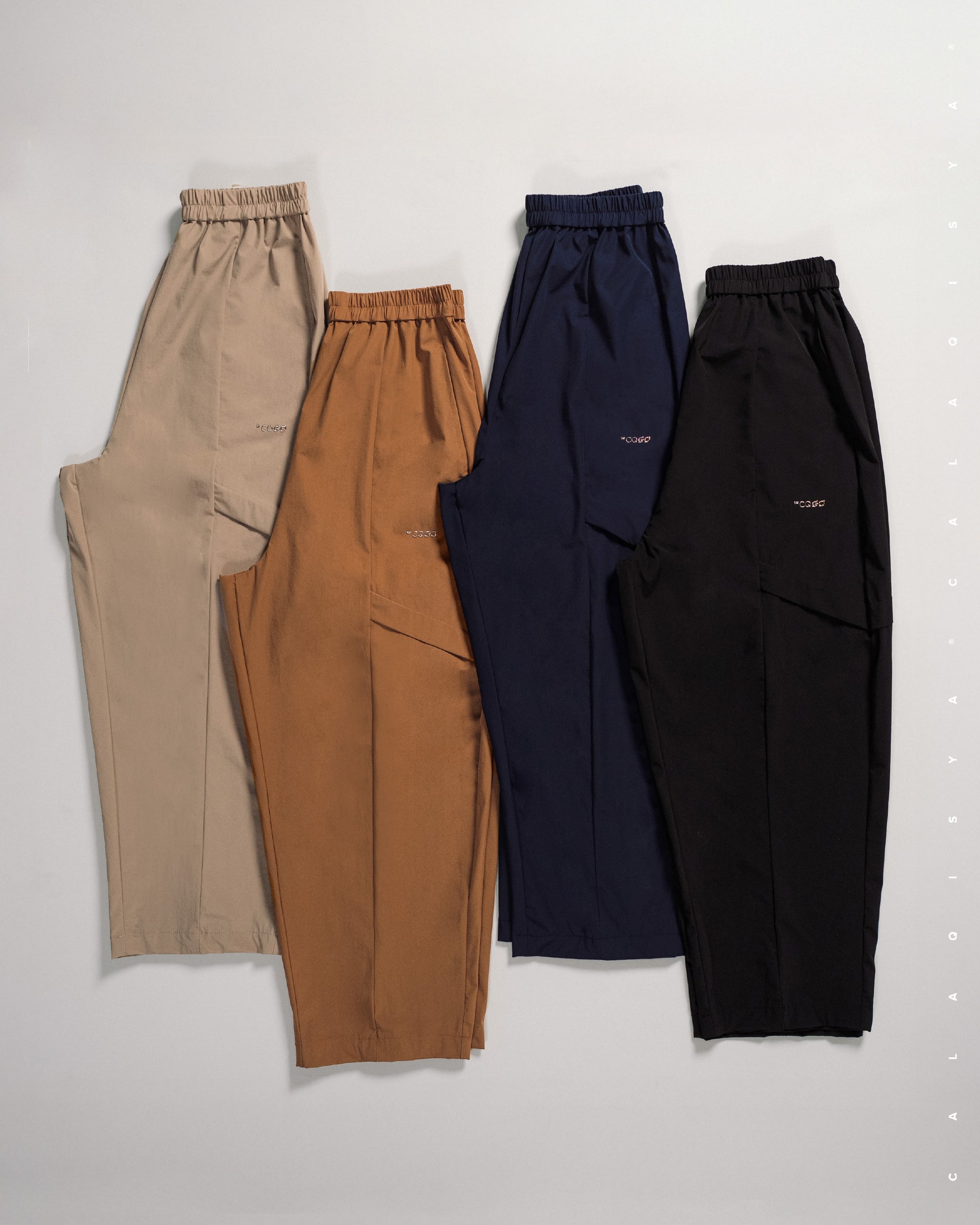 CQ GO : WALK TAPERED PANTS IN MOCHA BISQUE