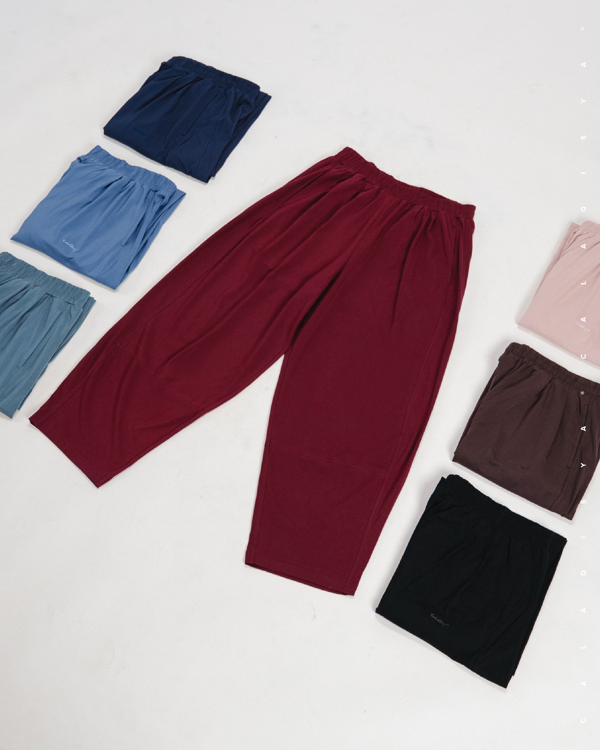 LIGHT COCOON PANTS IN VIOLET ICE