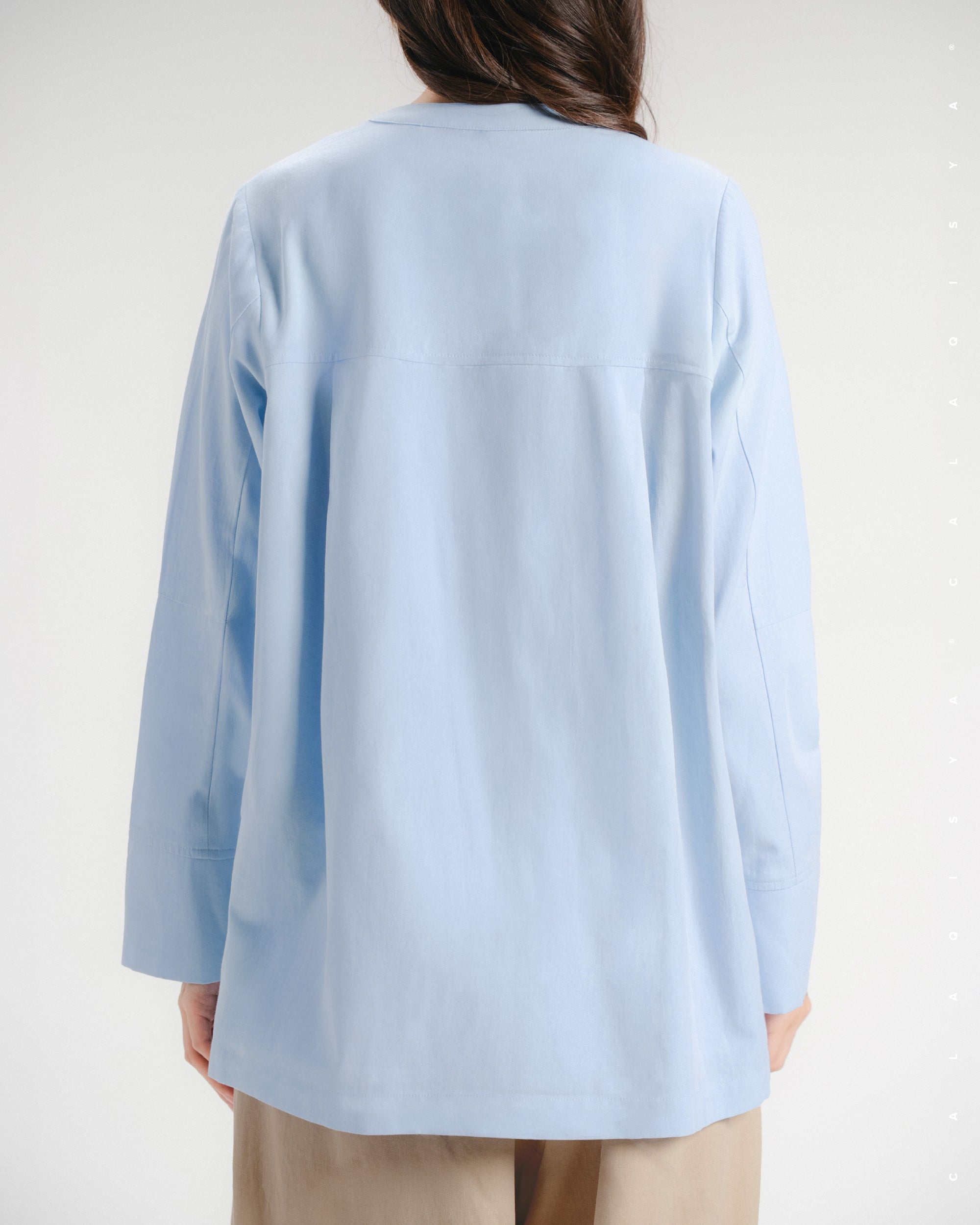 TORTA SHIRT (100% COTTON) (FULLY LINED) IN ANCIENT WATER