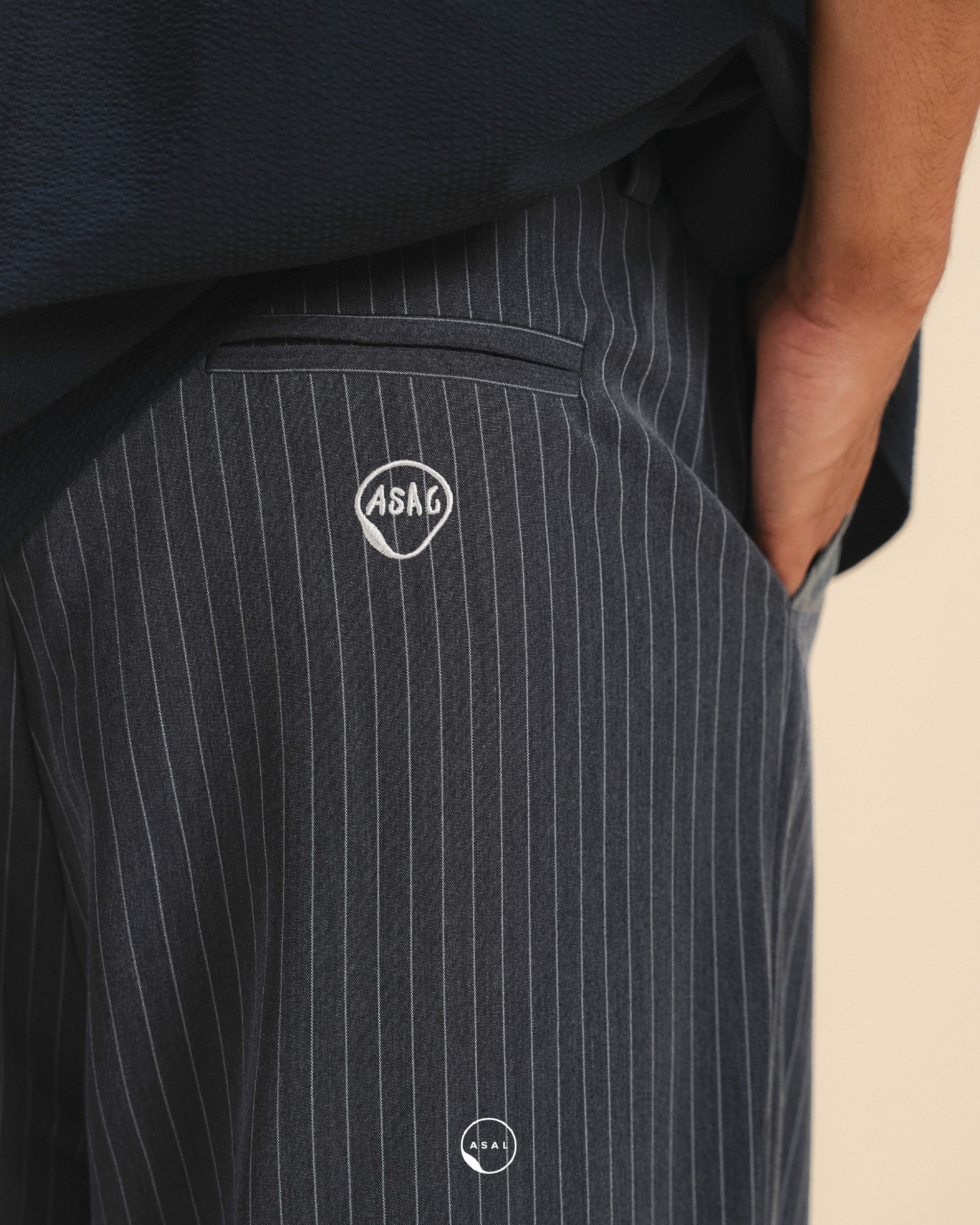 ASAL POLISHED PANTS IN ARCTIC SEAL