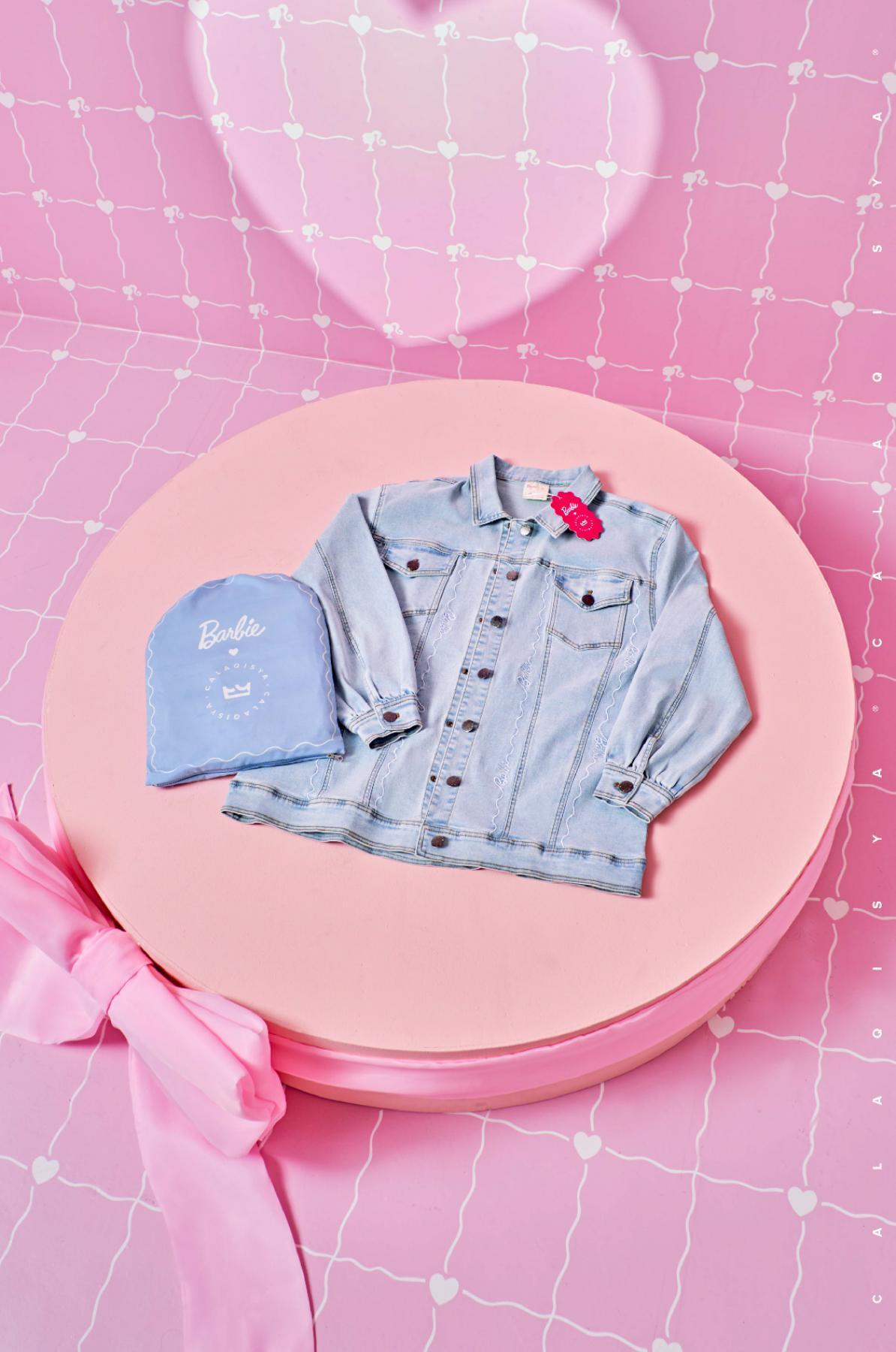 Barbie ™ DENIM JACKET IN BLUE WASHED DENIM