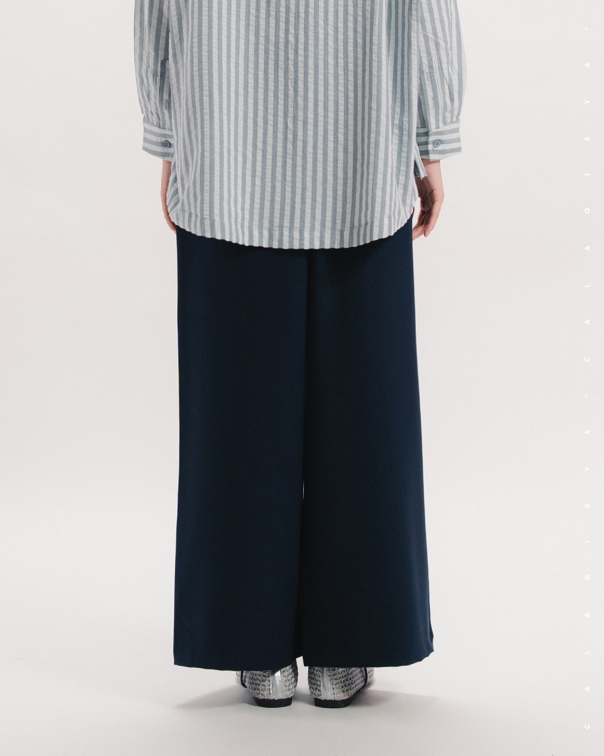 SENA STRAIGHT PANTS IN BARITONE BLUE