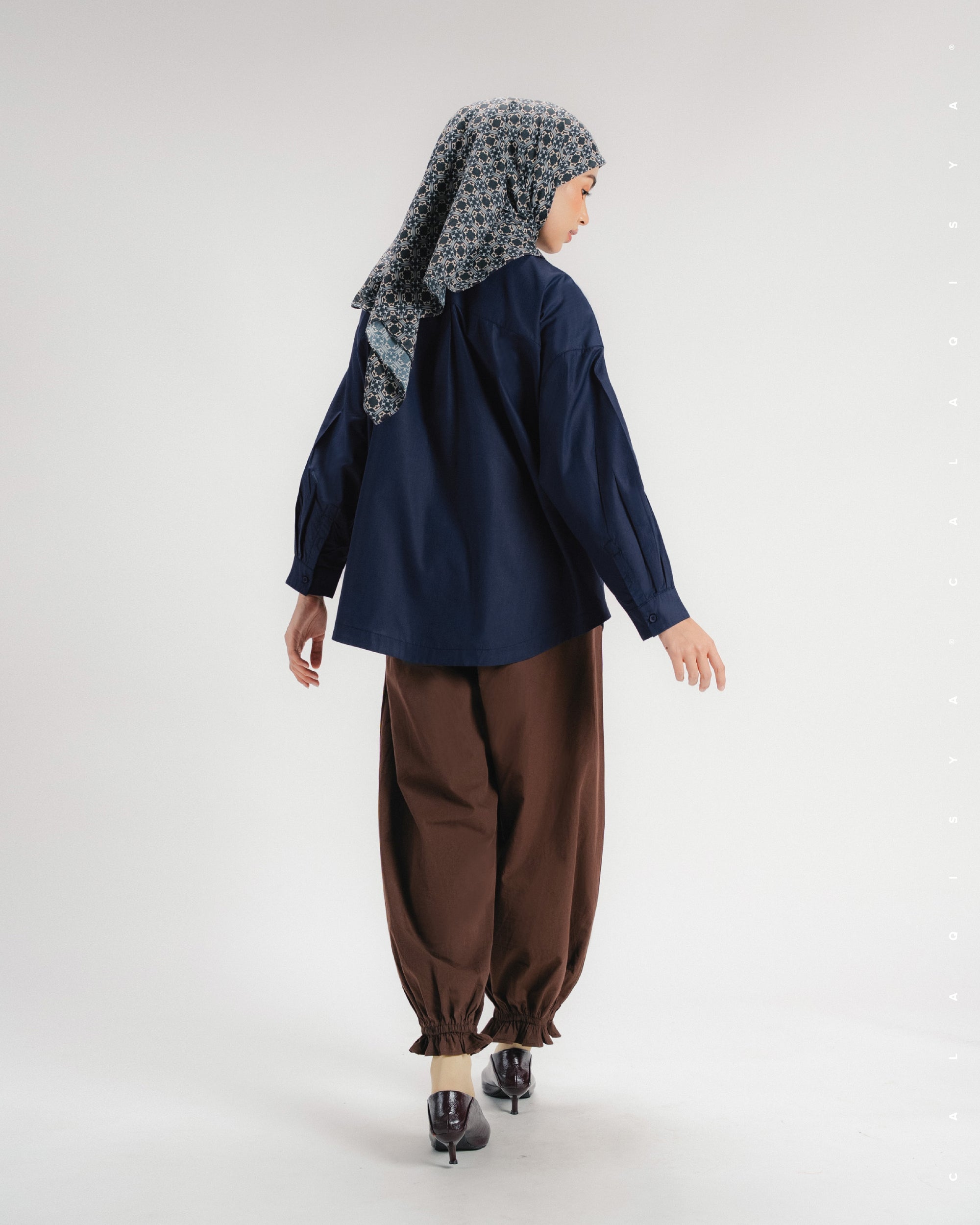 AMBER PLAIN SHIRT IN BARITONE BLUE