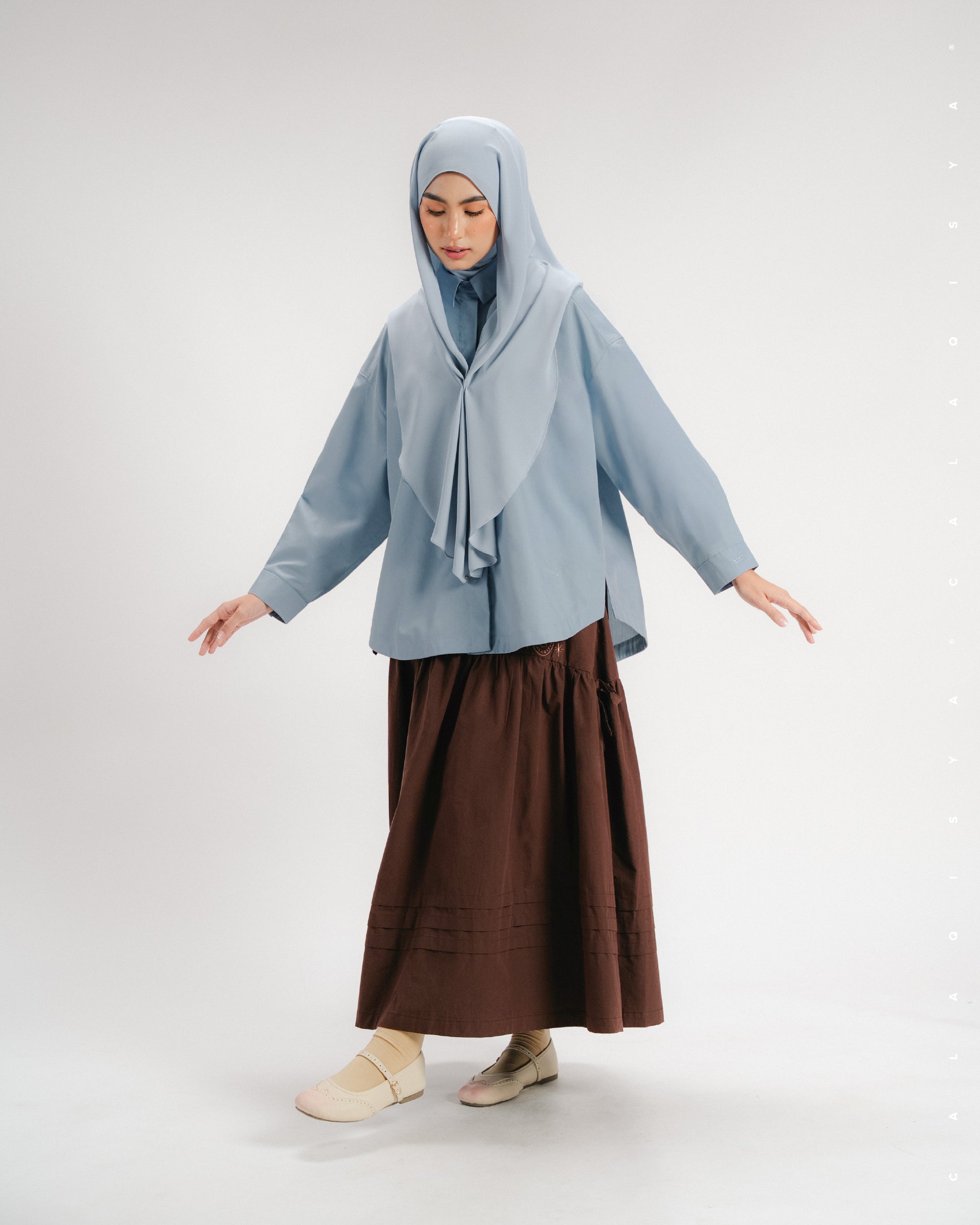 AMBER PLAIN SHIRT IN BELGIAN BLOCK