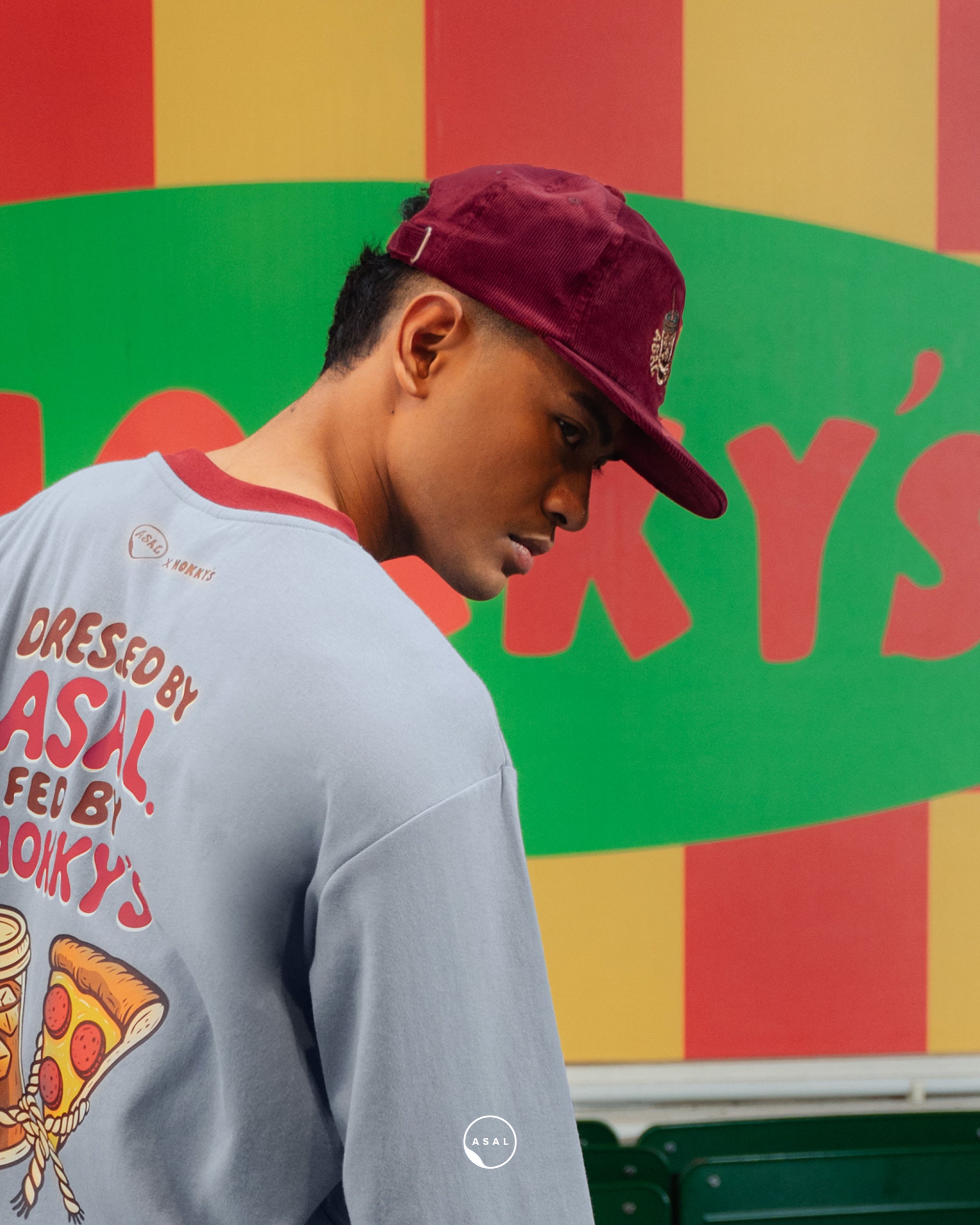 ASAL X MOKKY&#39;S MELLOW CAP IN BIKING RED