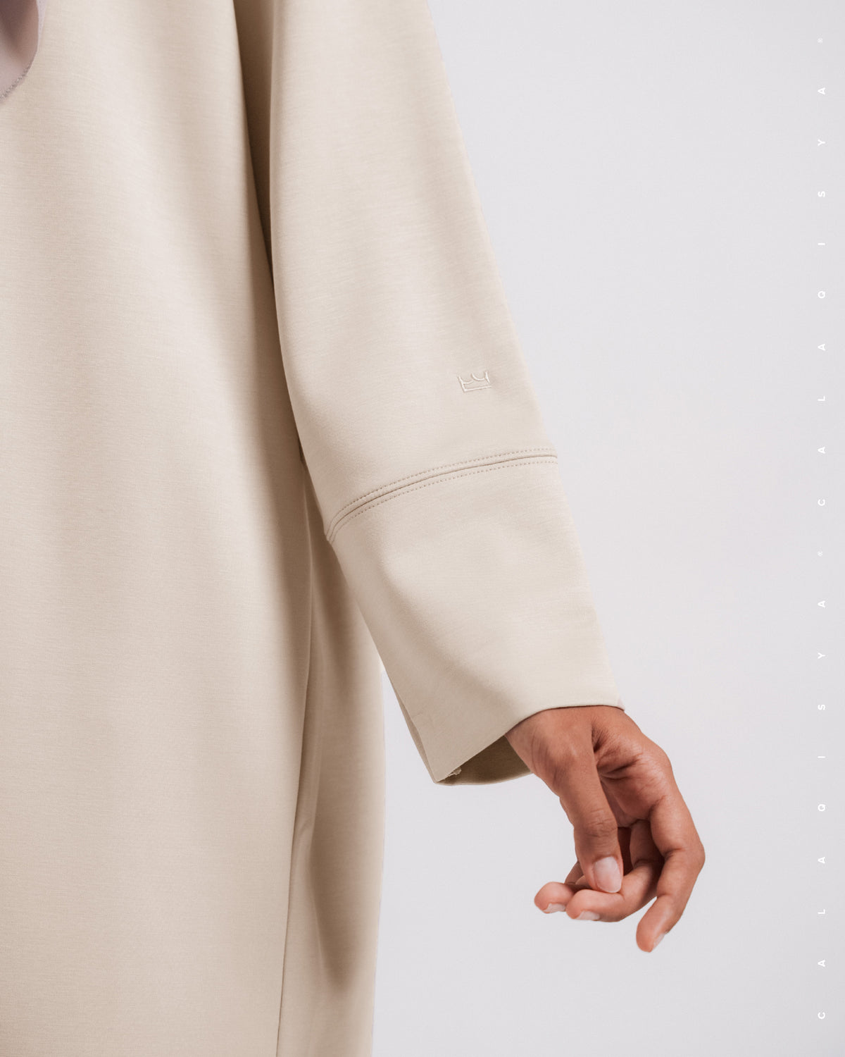 RUSH LONG TOP IN BISCOTTI