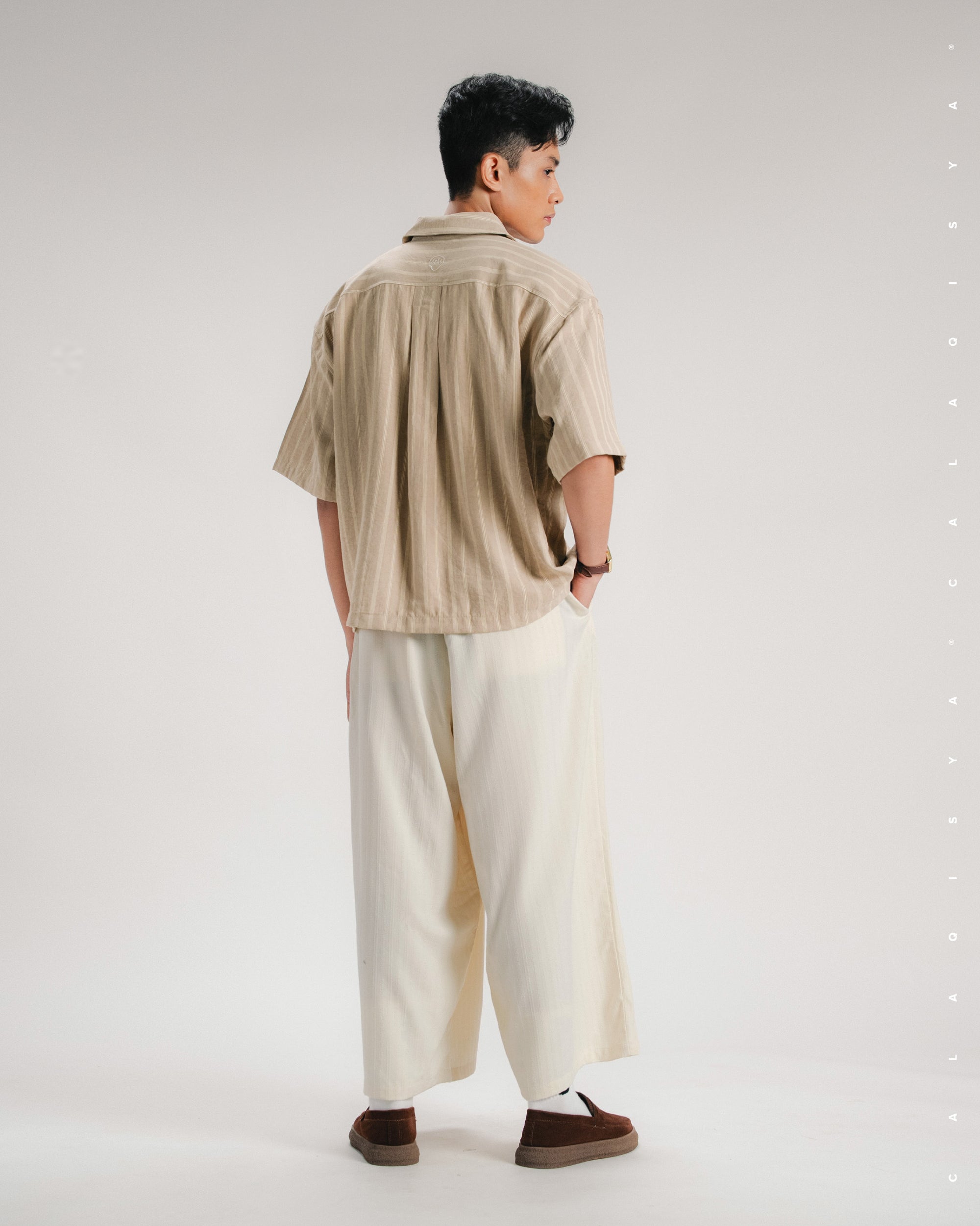 ASAL JESTER SHIRT IN BISCOTTI