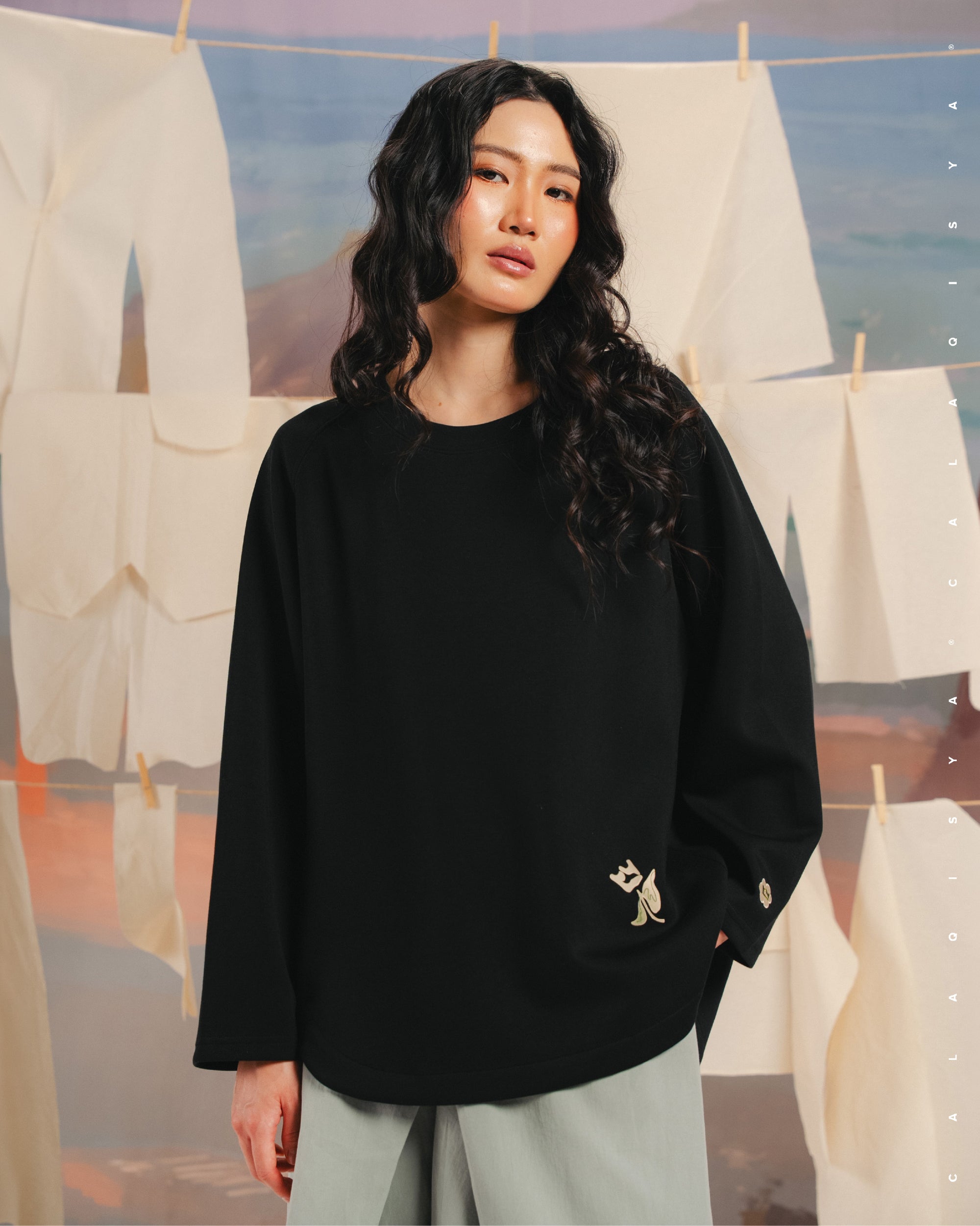 CQ X MACHINO RUSH DEW (PRINTED) IN BLACK