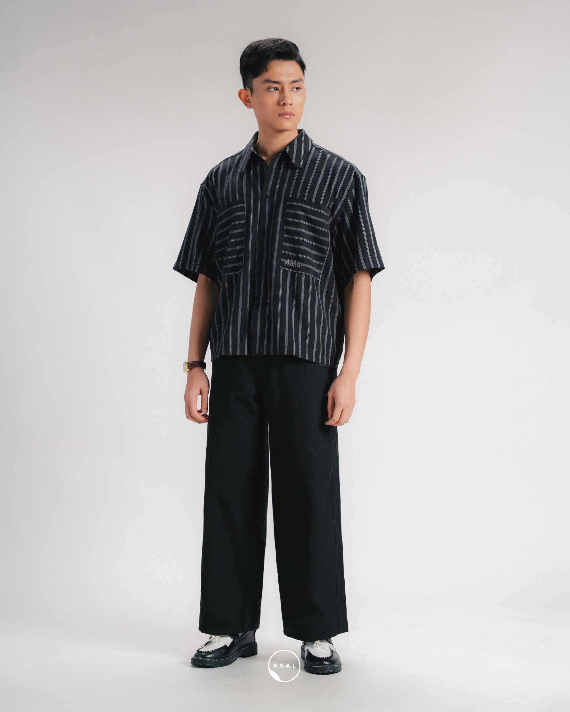 ASAL WEEKEND PANTS (100% COTTON) IN BLACK
