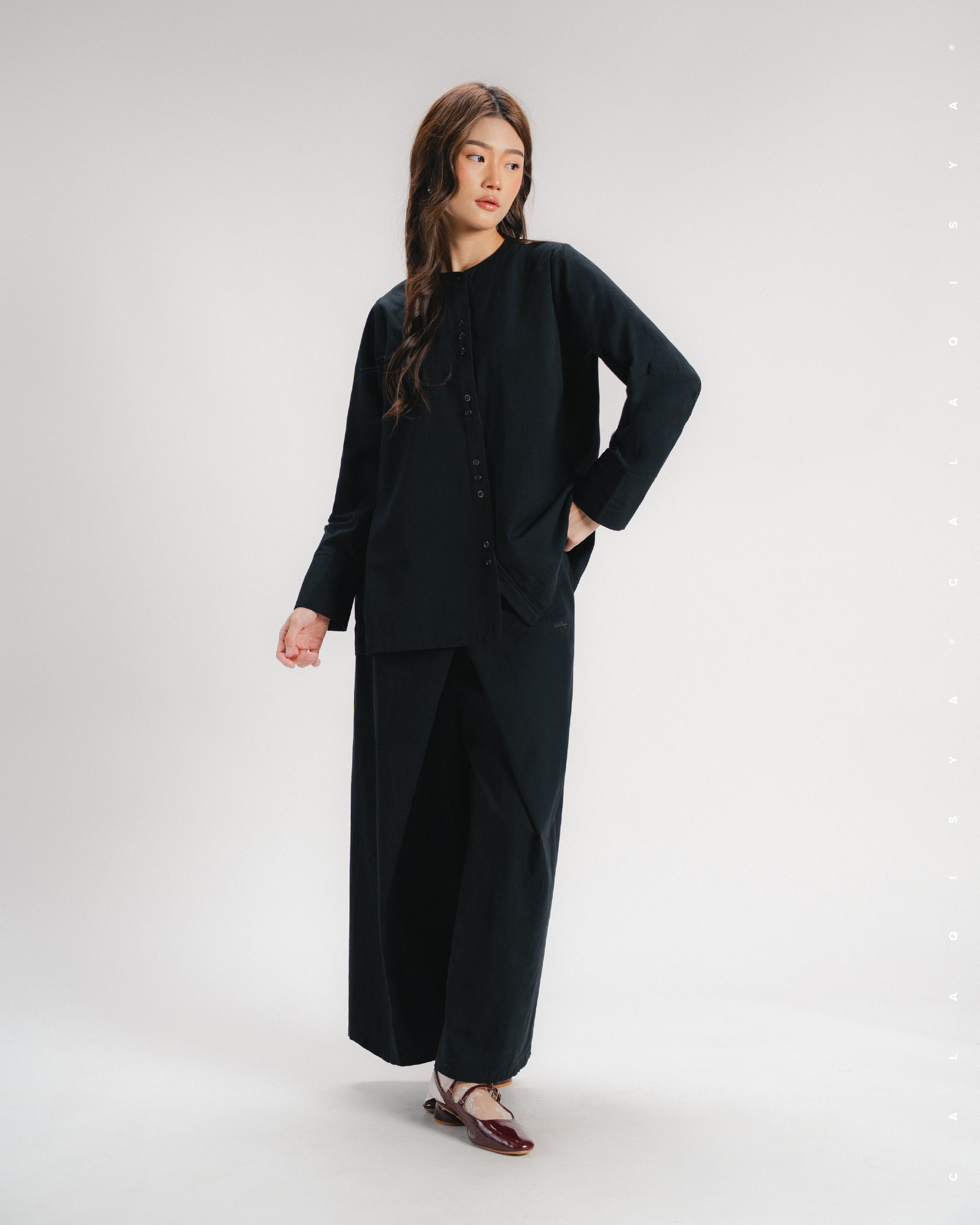 TORTA PANTS (100% COTTON) IN BLACK