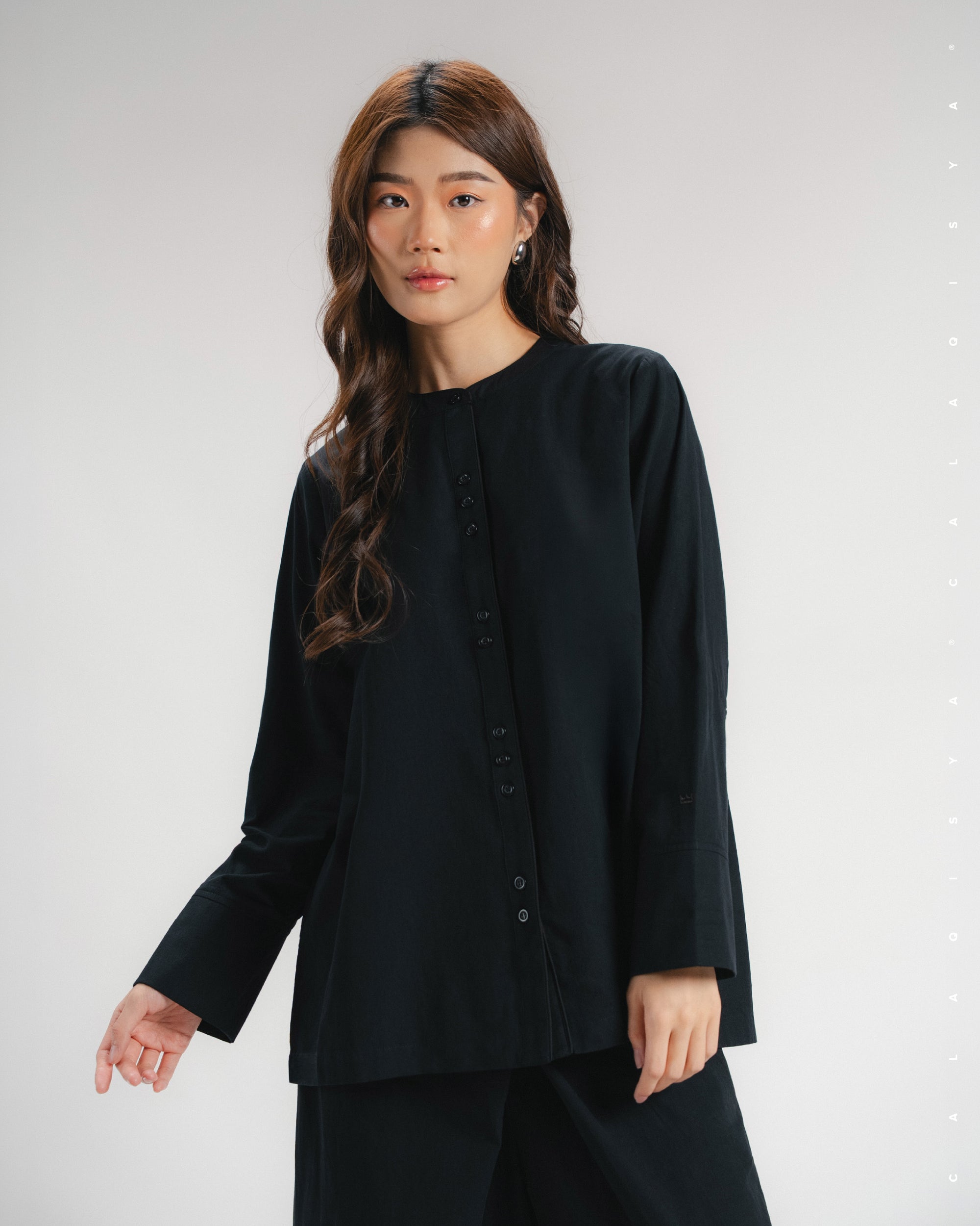 TORTA SHIRT (100% COTTON) IN BLACK