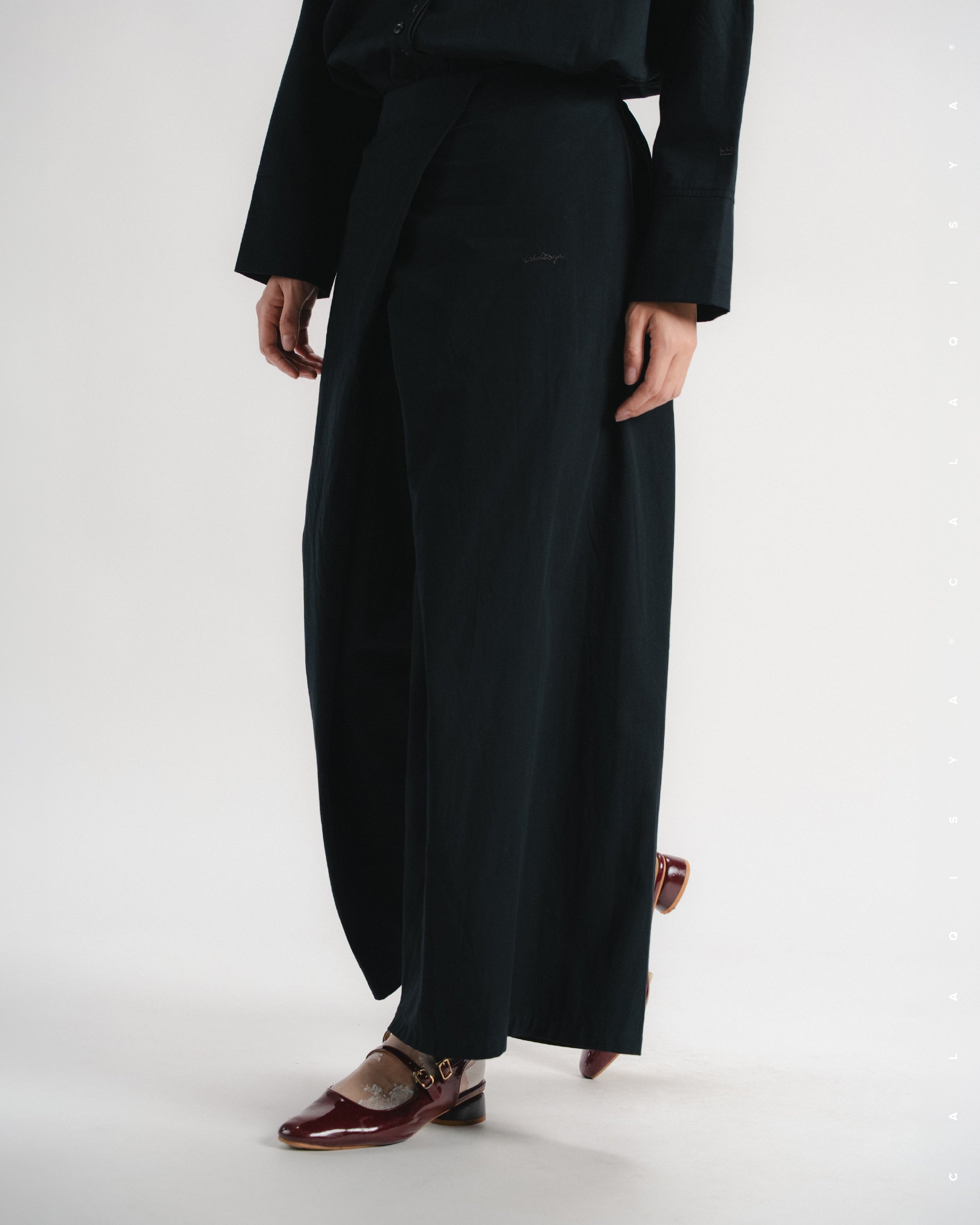 TORTA PANTS (100% COTTON) IN BLACK