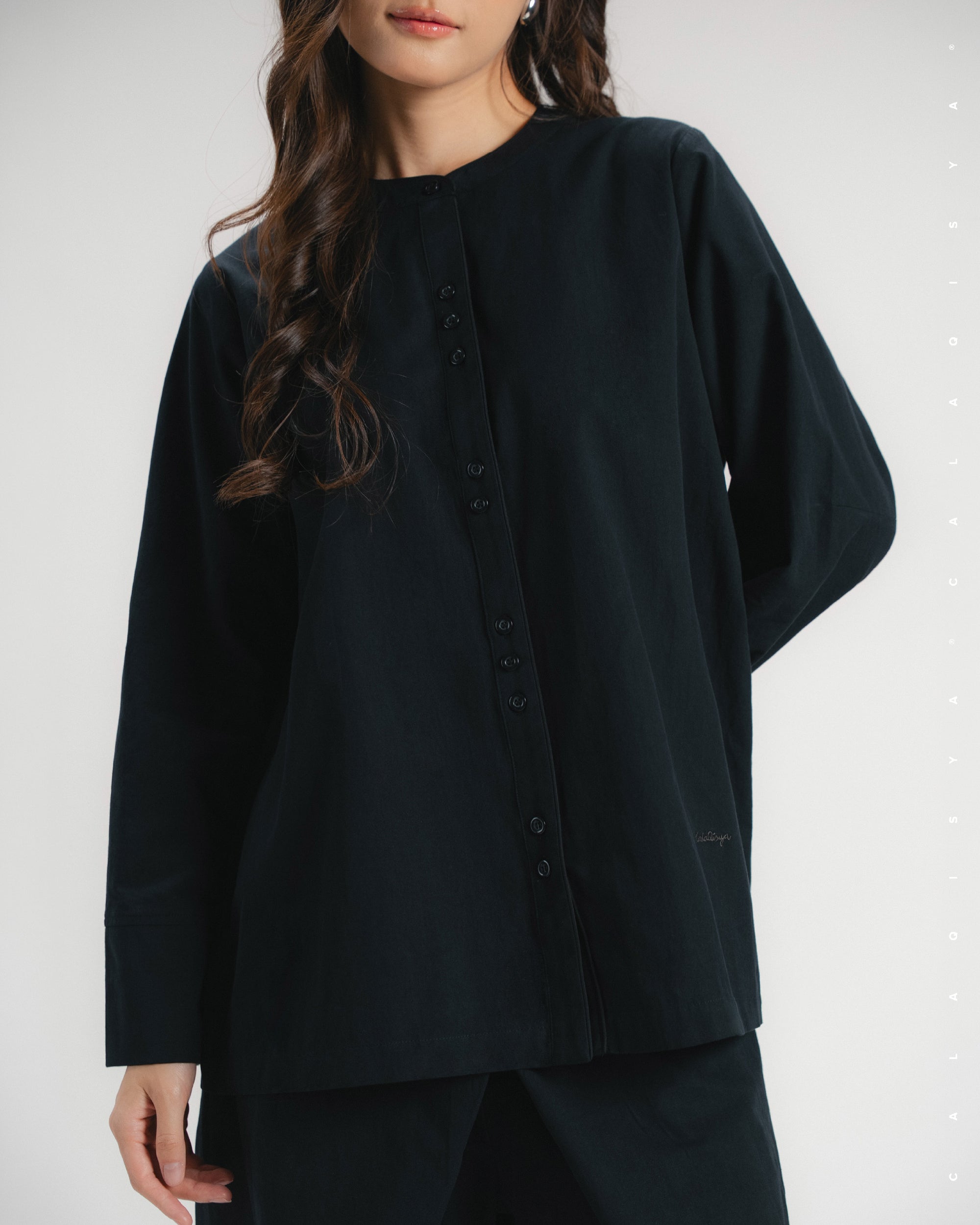 TORTA SHIRT (100% COTTON) IN BLACK