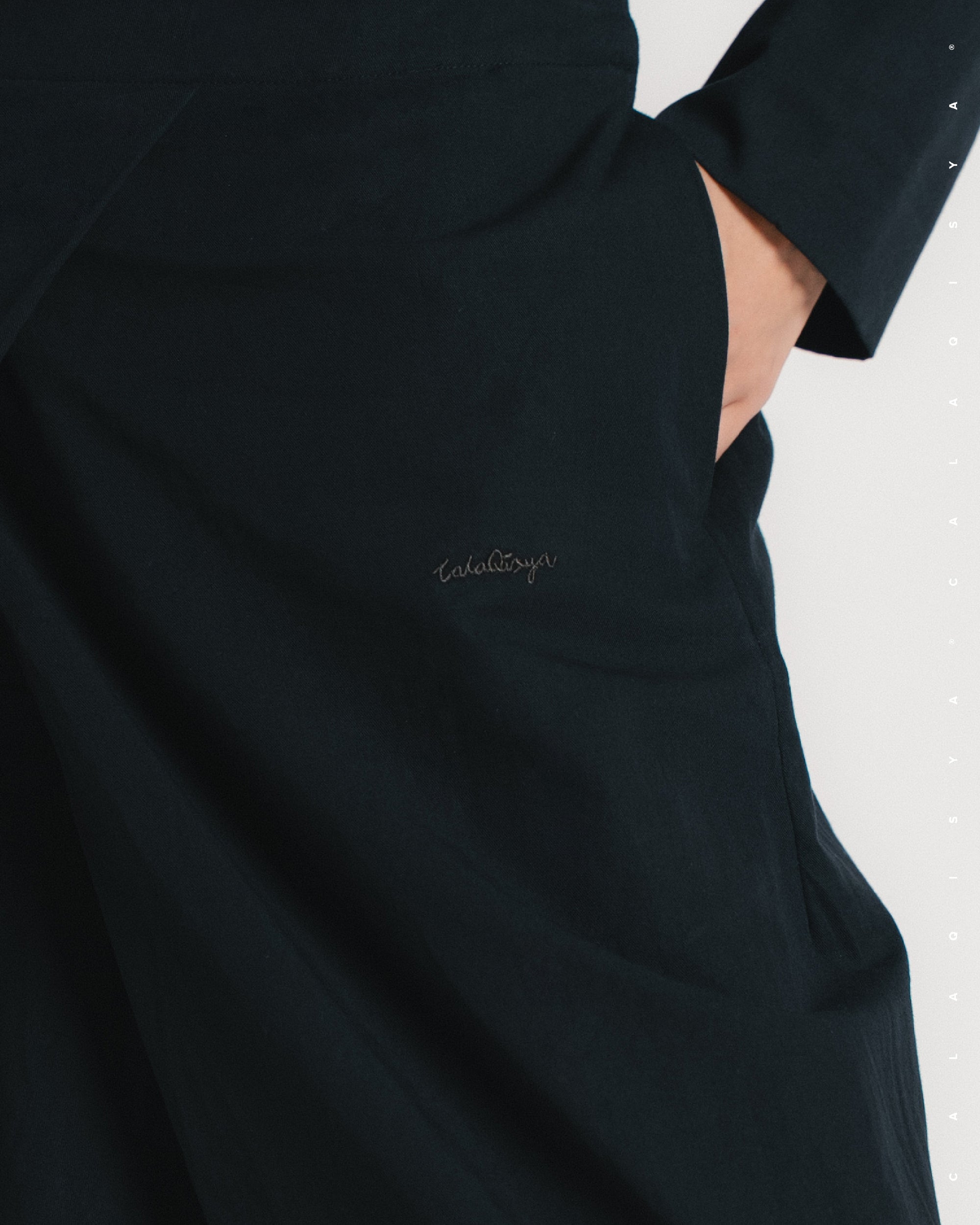 TORTA PANTS (100% COTTON) IN BLACK