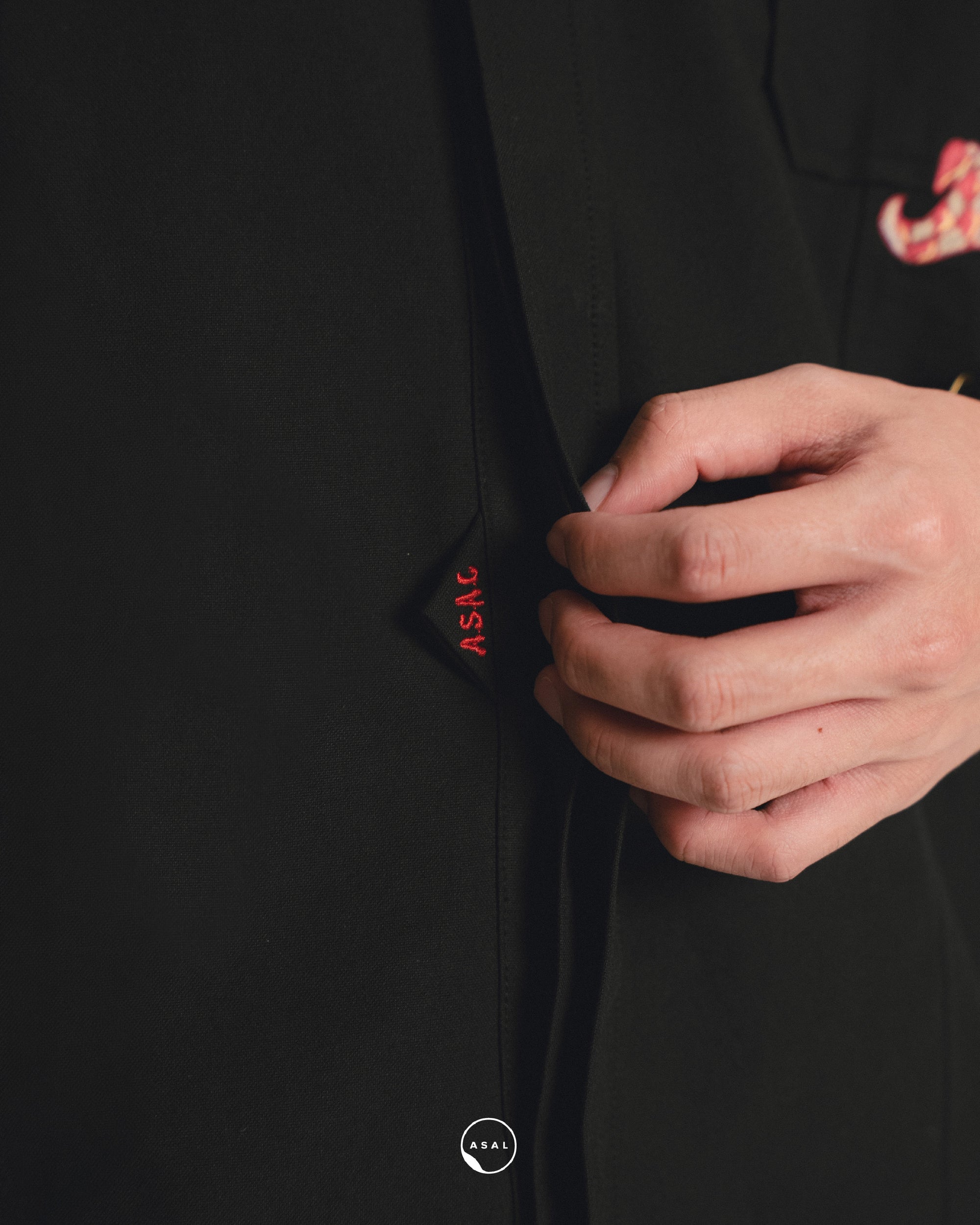 MAISON LUMIERE PARADE SHIRT IN BLACK