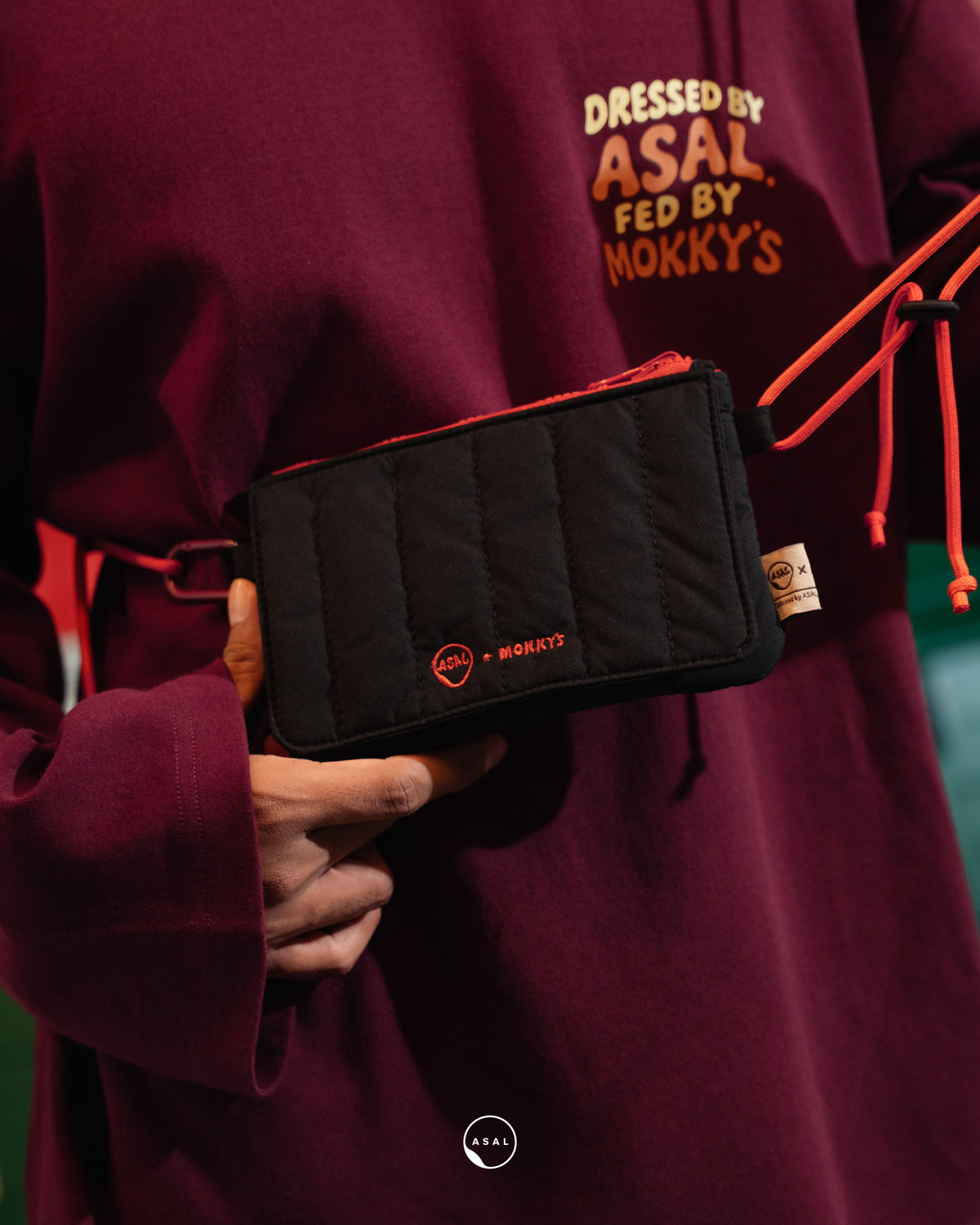 ASAL X MOKKY'S CHEEZY MINI STRAP BAG IN BLACK