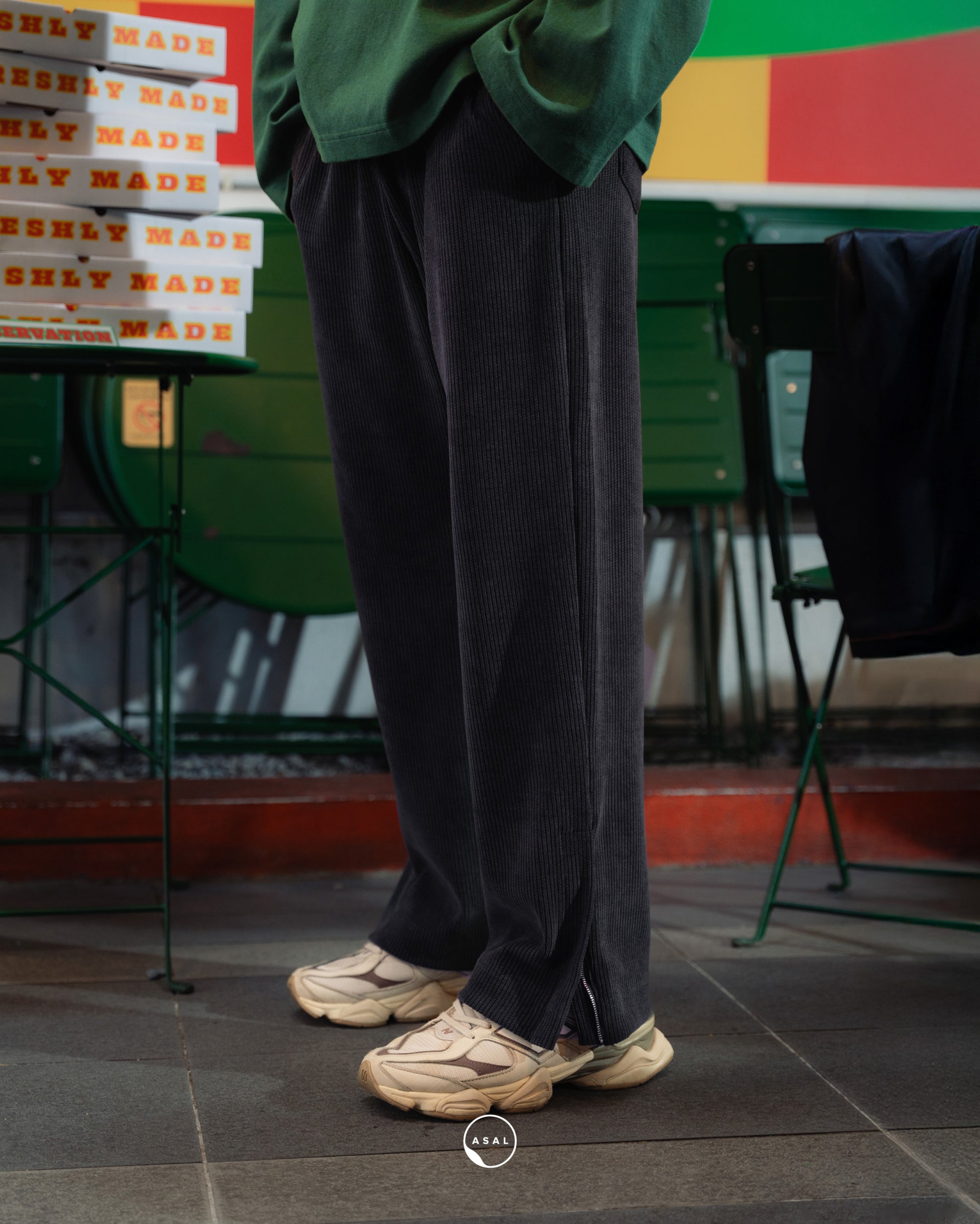 FUSILLI PANTS IN BLACK SEA