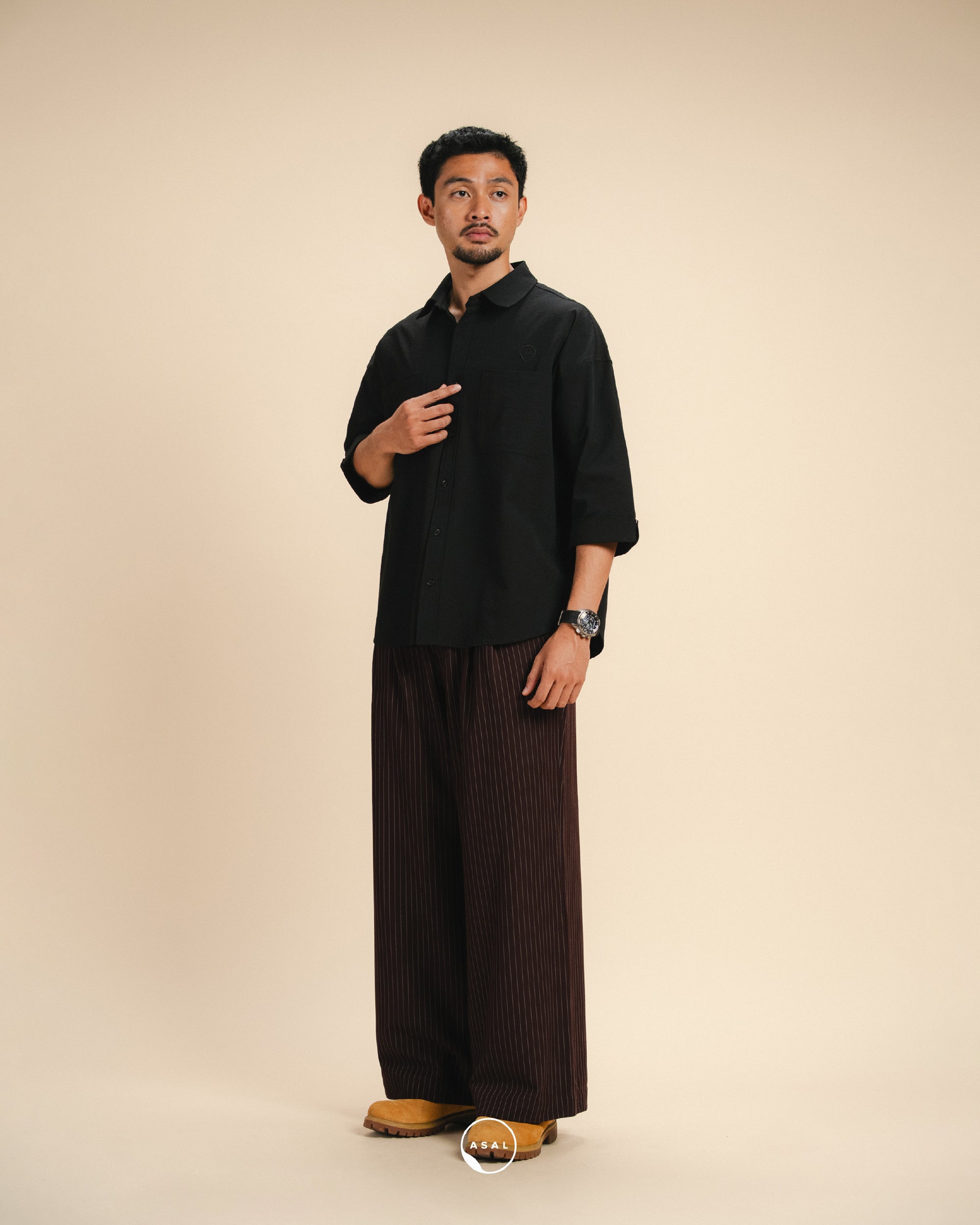ASAL PRALINE SHIRT IN BLACK