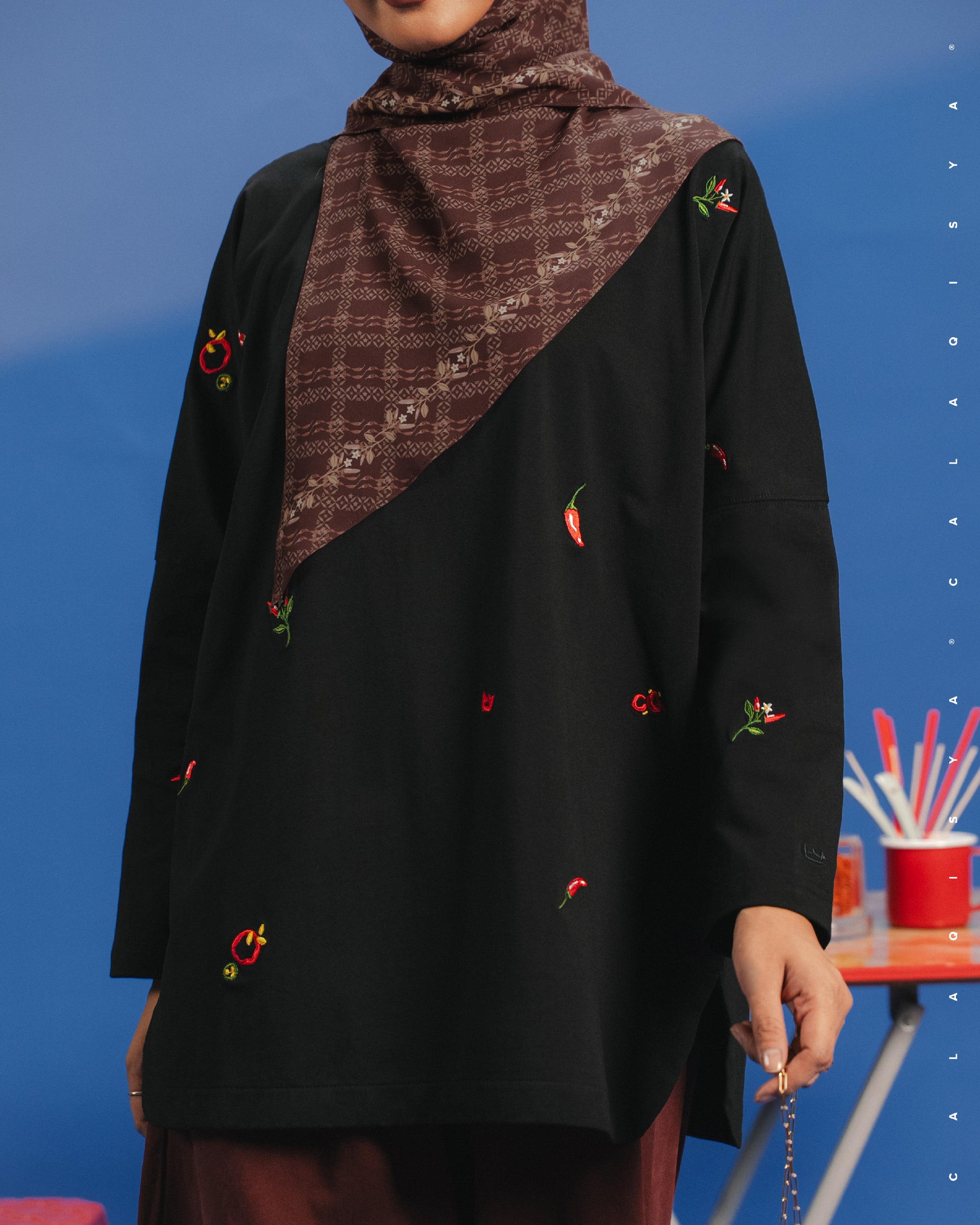 KKCP CLOUD SHIRT (EMBROIDERY) IN BLACK
