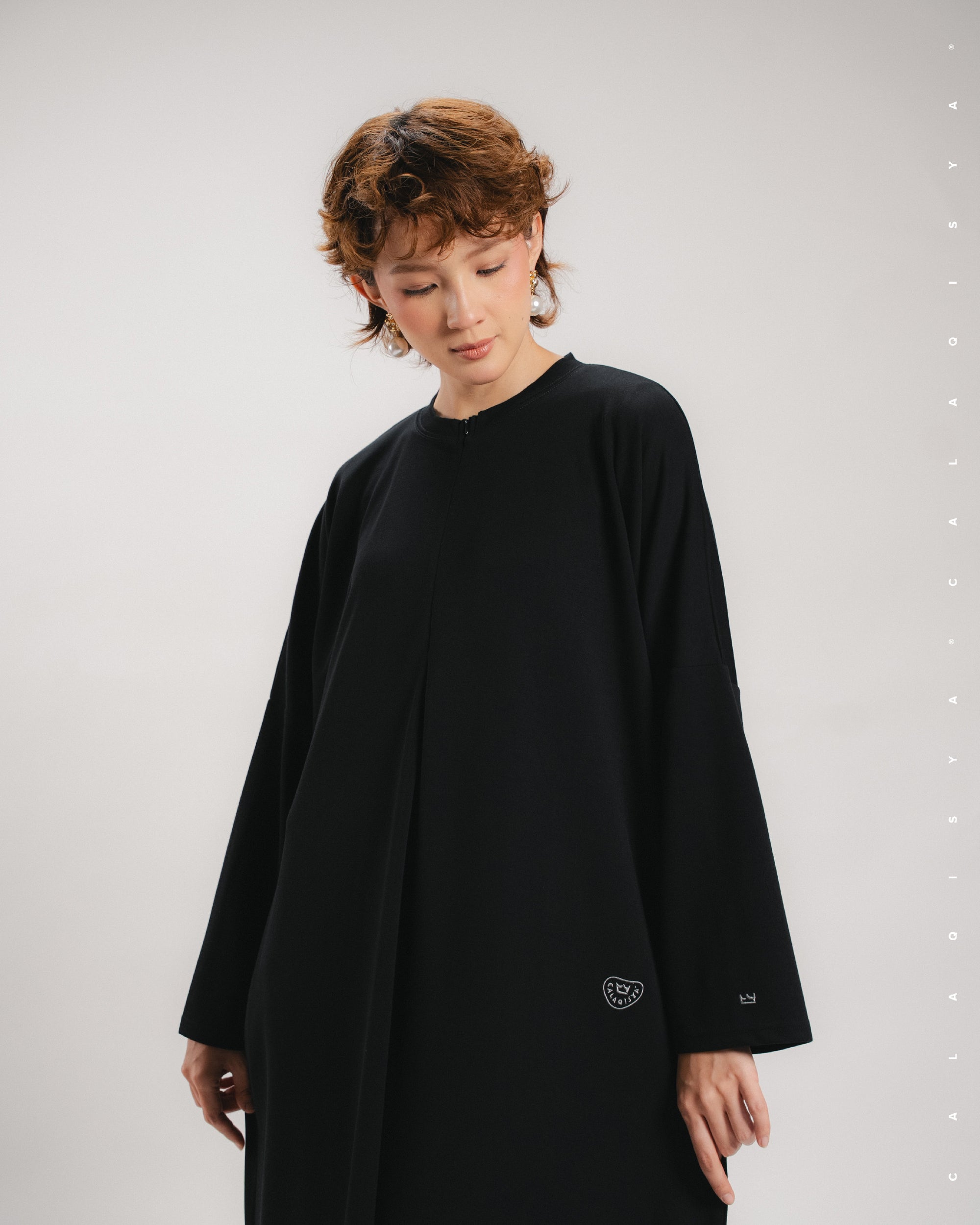 BREATHE RUSH DRESS IN BLACK