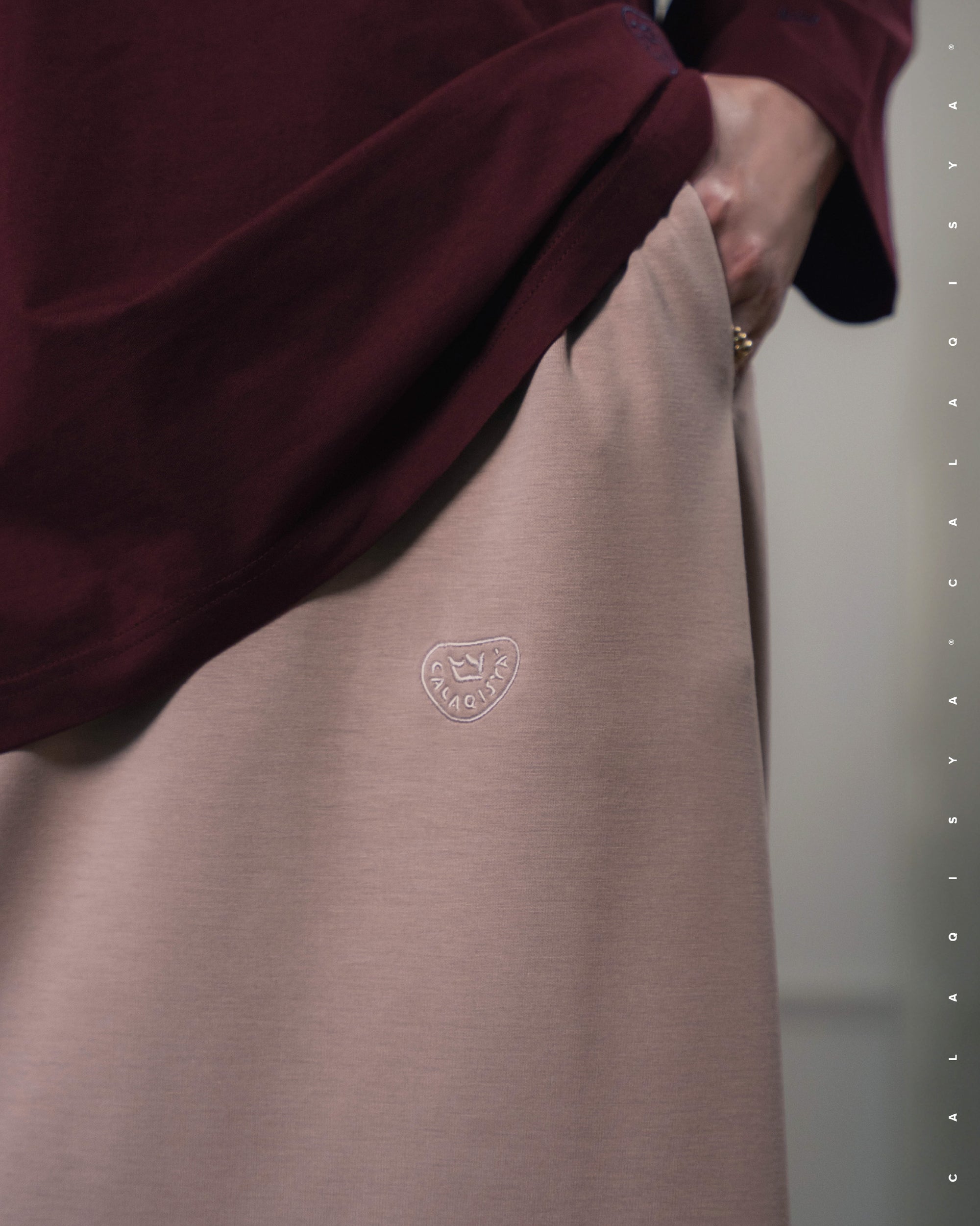 RUSH BREEN SKIRT IN BLEACHED MAUVE