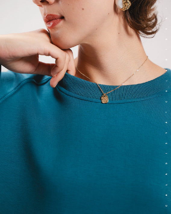 RUSH ARC TOP IN BLUE CORAL