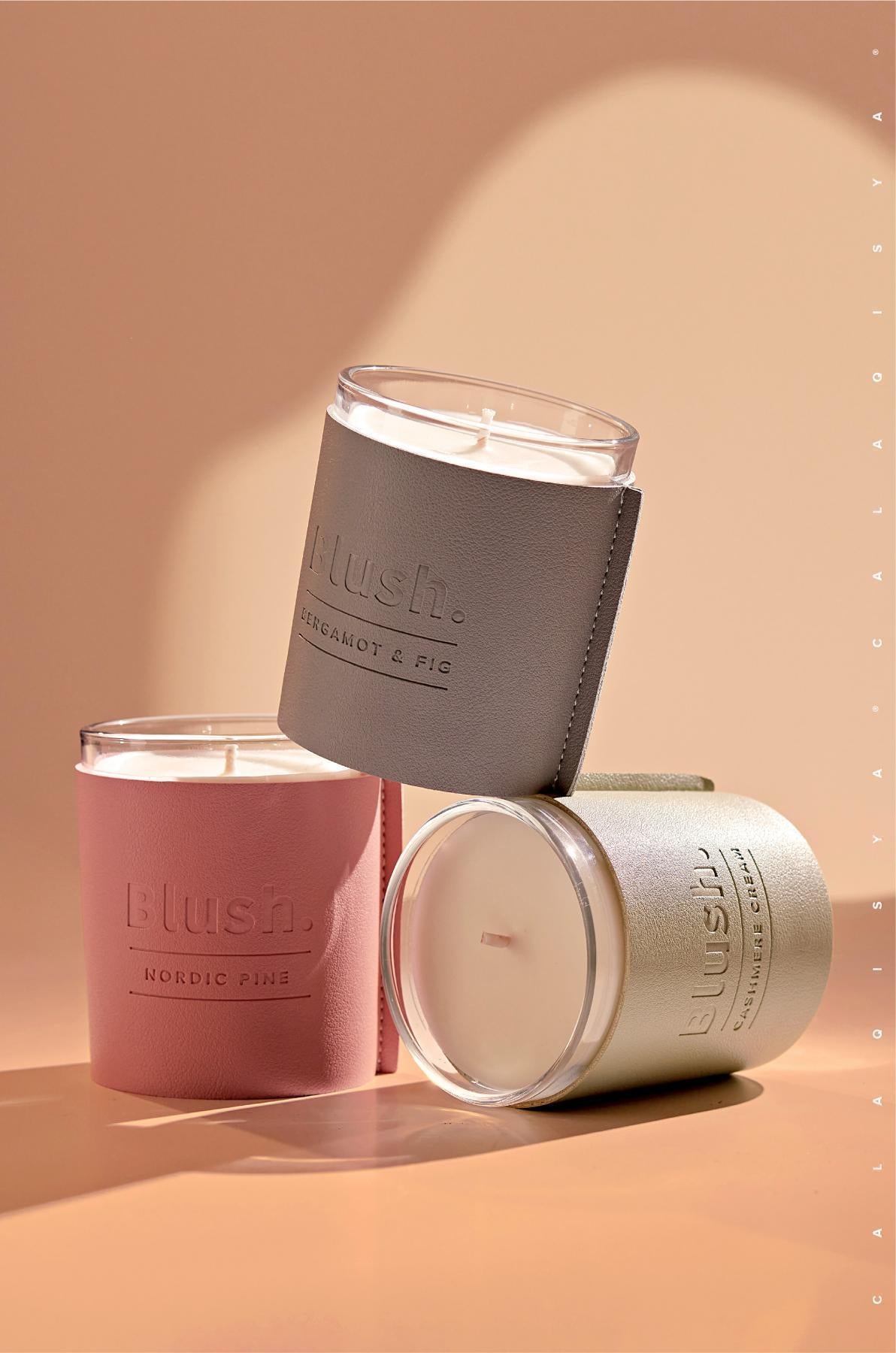 BLUSH SCENTED CANDLE IN BERGAMOT &amp; FIG